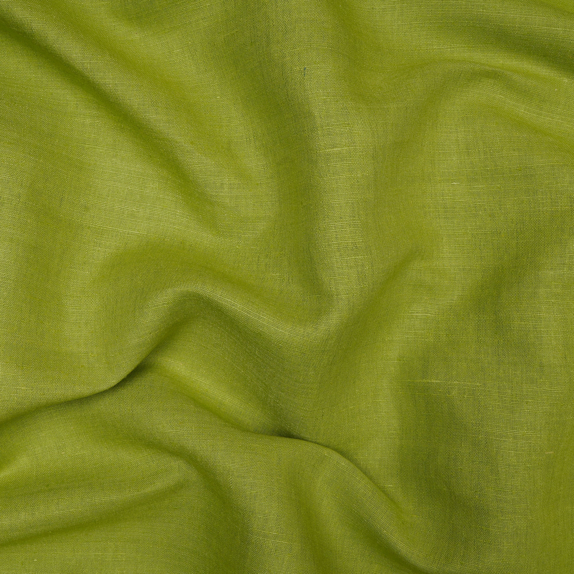 (Pre-Cut 3.75 Mtr) Green Color Matka Silk Fabric