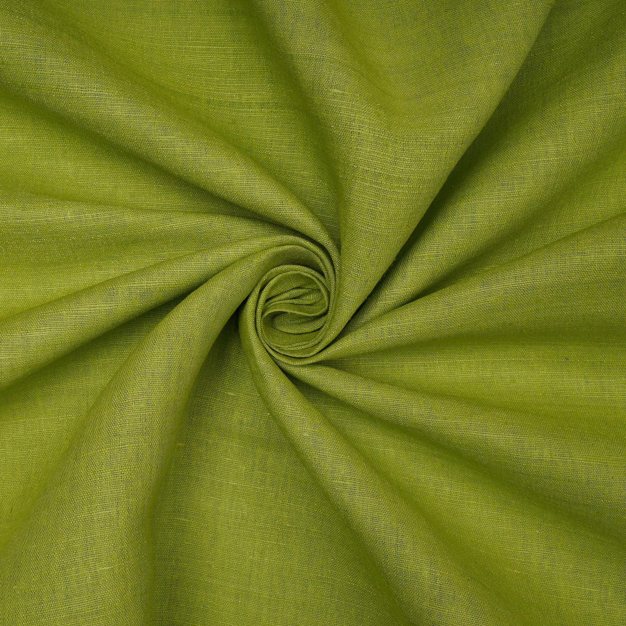 (Pre-Cut 3.75 Mtr) Green Color Matka Silk Fabric