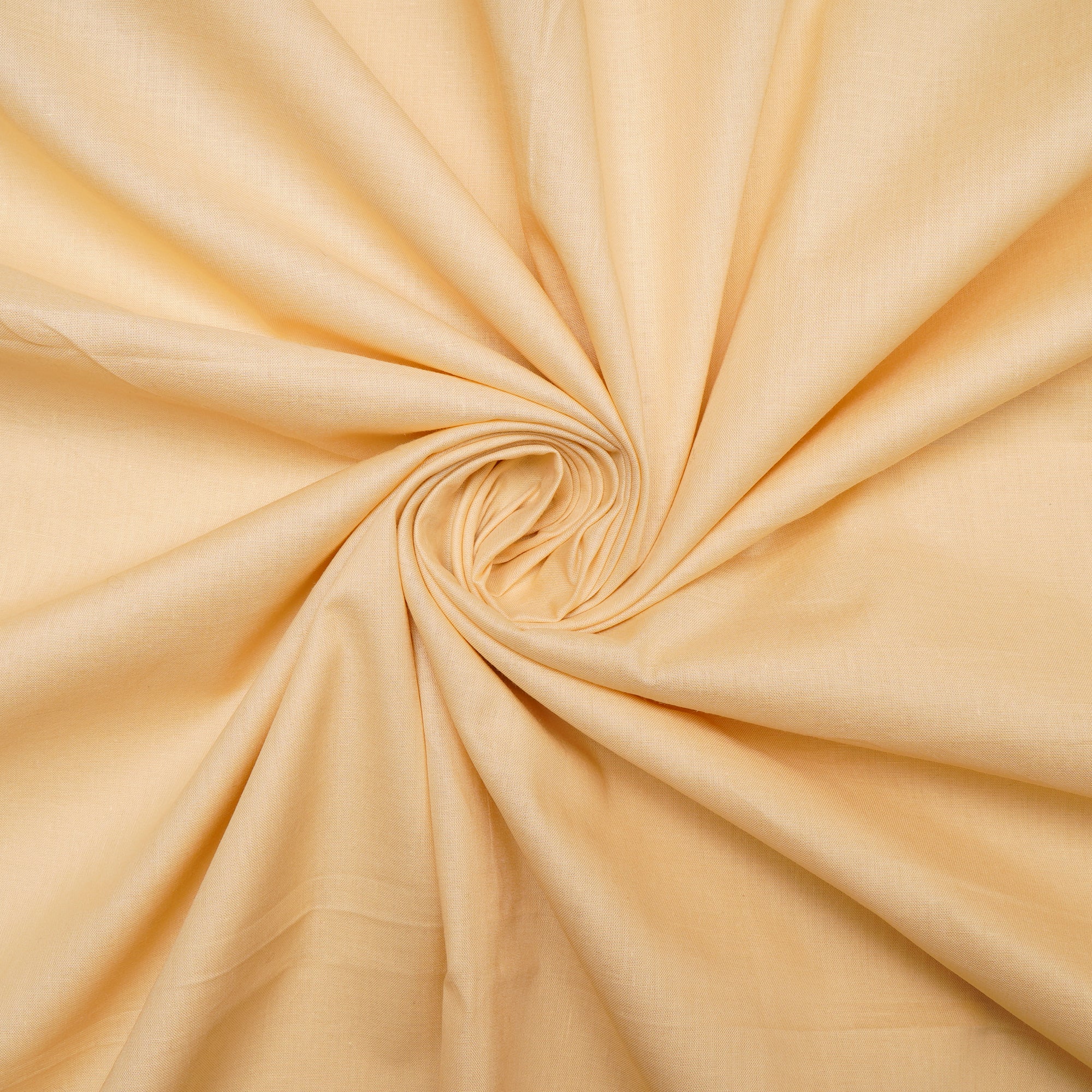 (Pre Cut 1.75 Mtr )Cream Mill Dyed Cotton Cambric Fabric