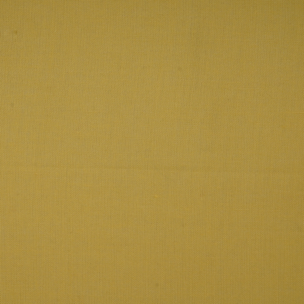 (Pre-Cut 4 Mtr ) Yellow Color Mill Dyed Cotton Cambric Fabric