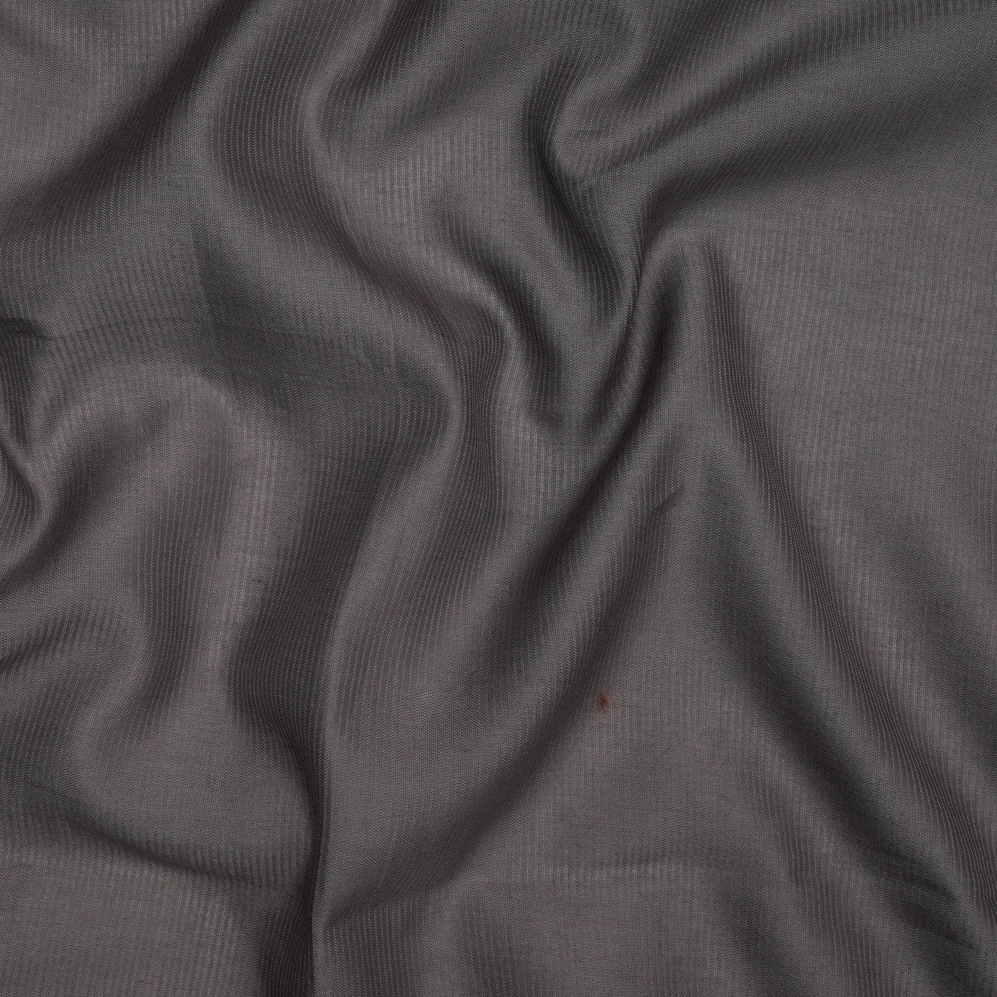 (Pre Cut 1 Mtr Piece) Grey Color Fancy Chanderi Fabric