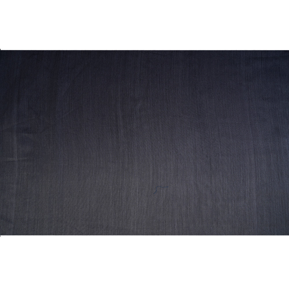 (Pre Cut 2.20 Mtr Piece) Black Color Ombre Dyed Tussar Muga Fabric