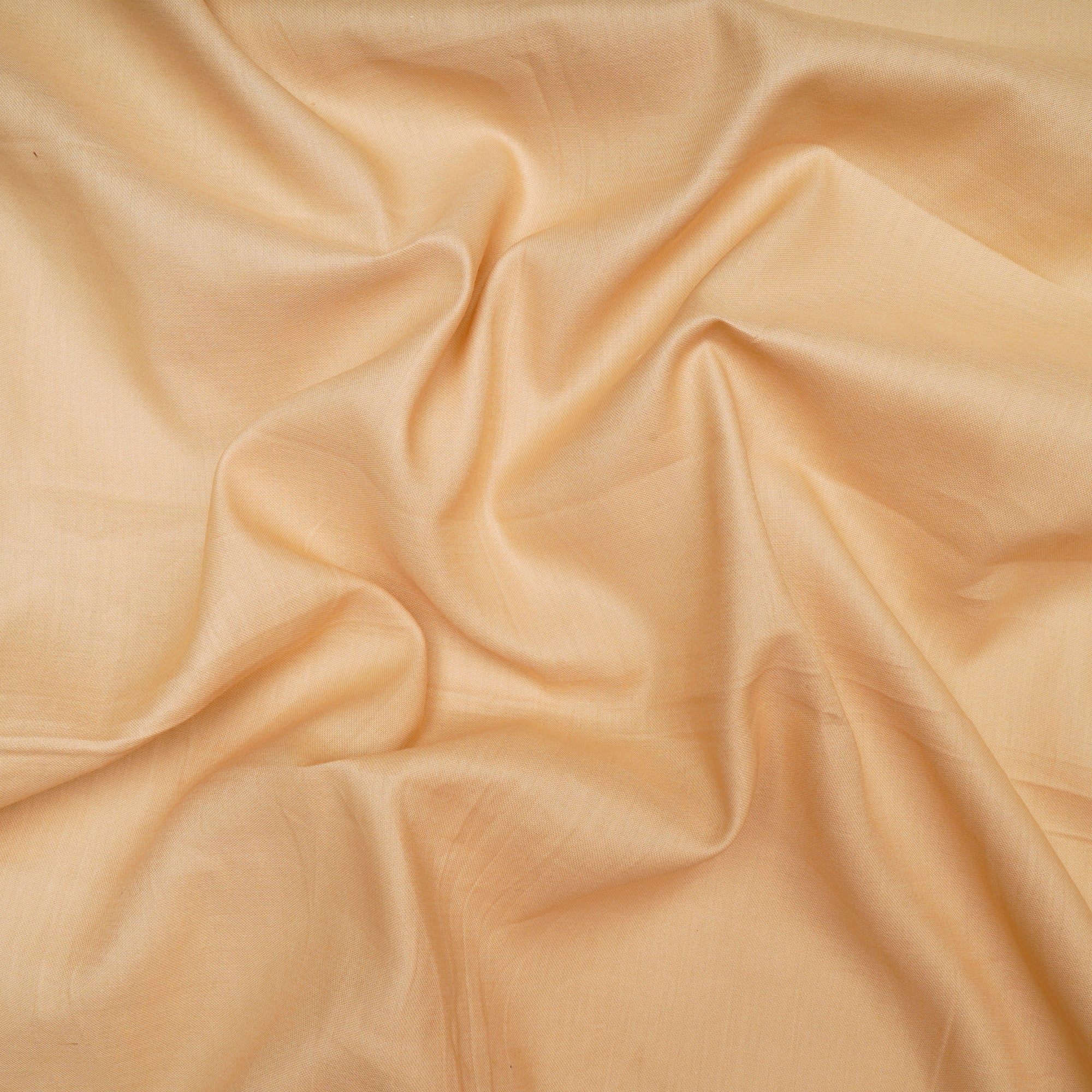 (Pre Cut 1.25 Mtr )Beige Dyed Satin Fabric