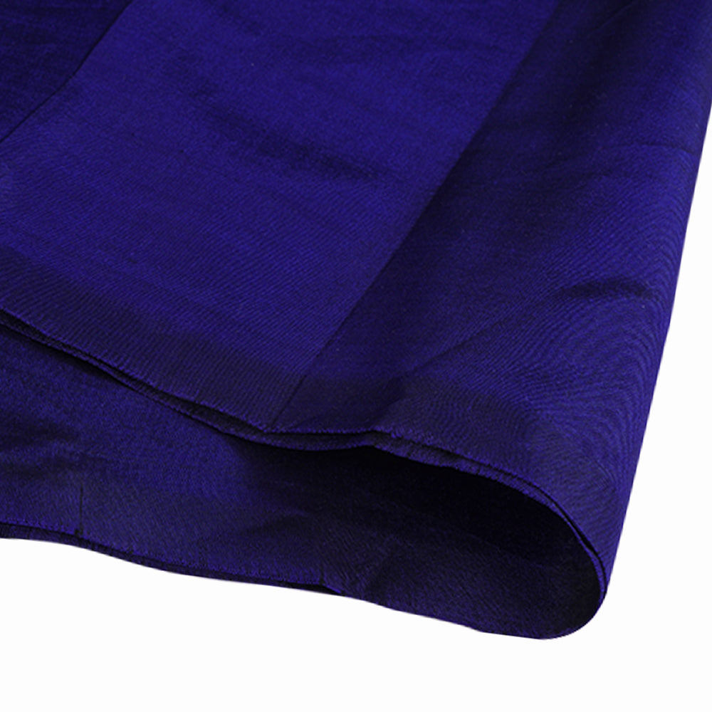 (Pre Cut 1.50 Mtr Piece) Purple Color Bangalore Silk Fabric
