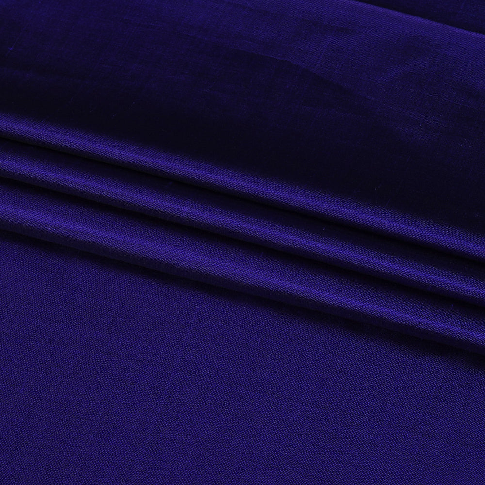 (Pre Cut 1.50 Mtr Piece) Purple Color Bangalore Silk Fabric