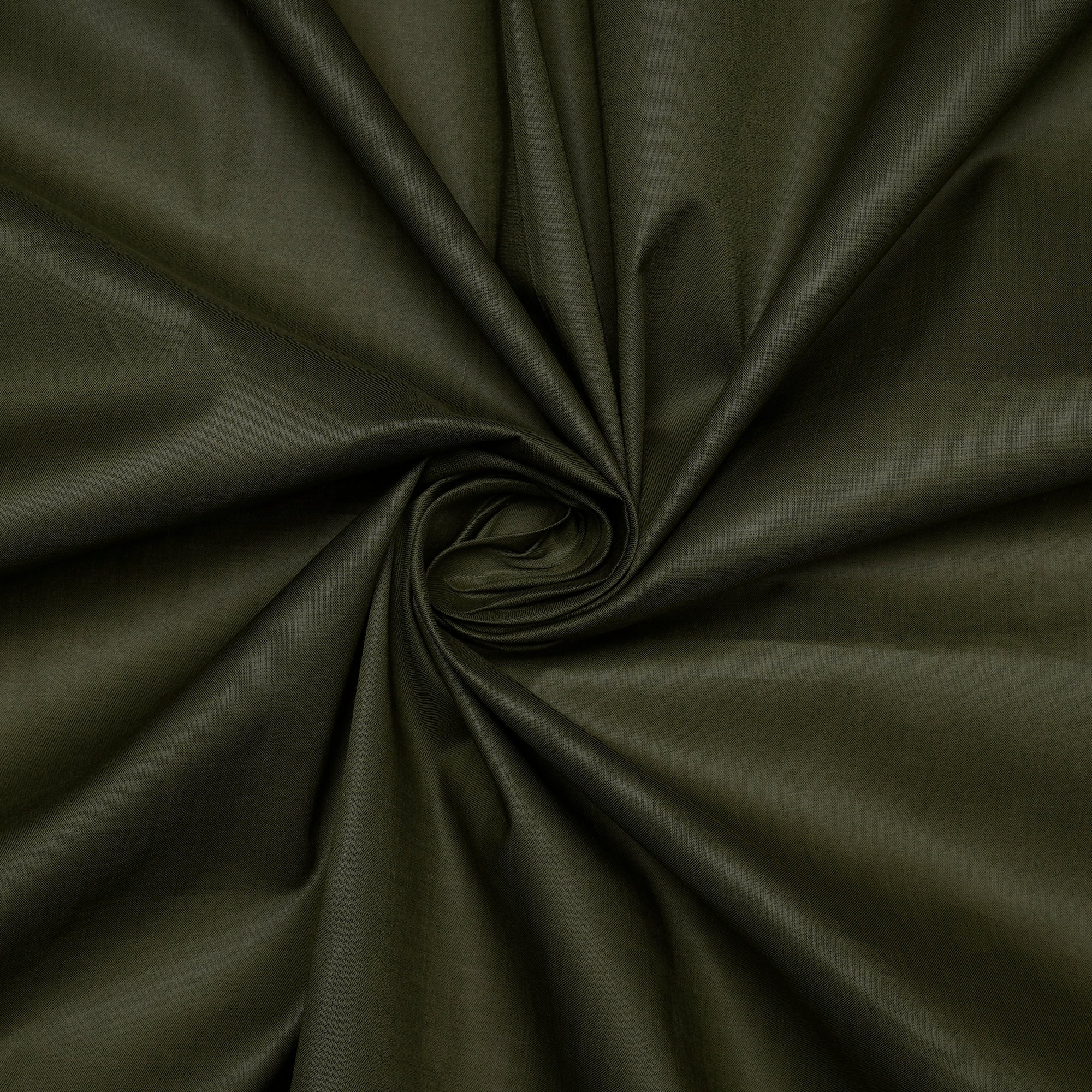 (Pre Cut 0.80 Mtr) Dark Green Mill Dyed Cotton Lawn Fabric