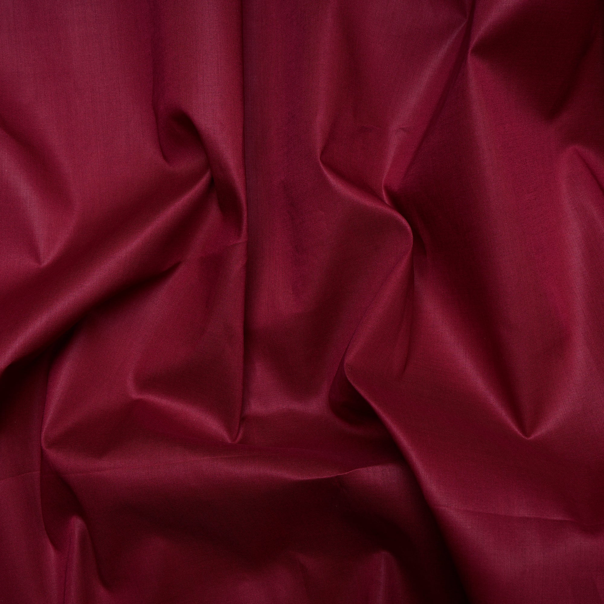(Pre-Cut 2.50 Mtr)Maroon Color Mill Dyed Cotton Lawn Fabric