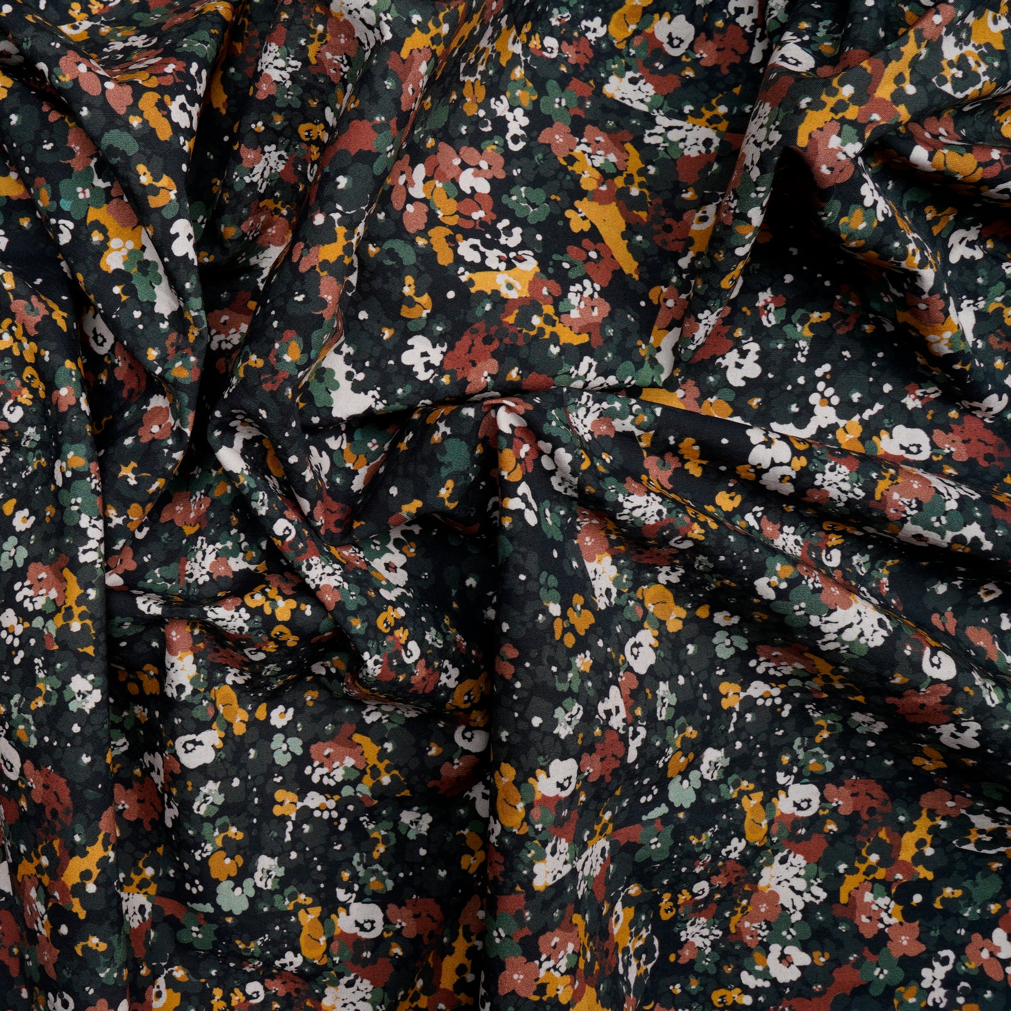 (Pre Cut 1.80 Mtr Fabric) Multi Color Digital Printed Cotton Poplin Fabric