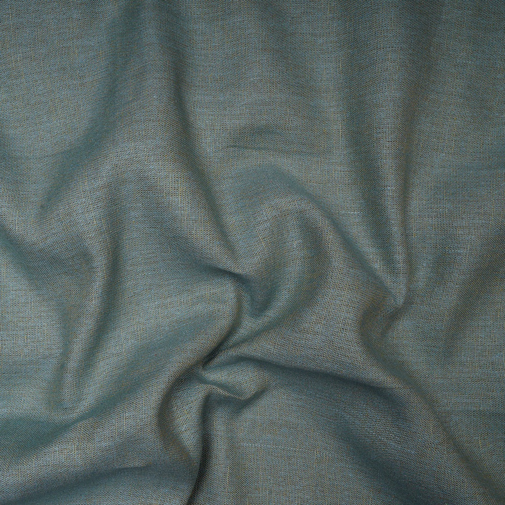 (Pre-Cut 1.40 Mtr) Mint Green Color Linen Matka Fabric