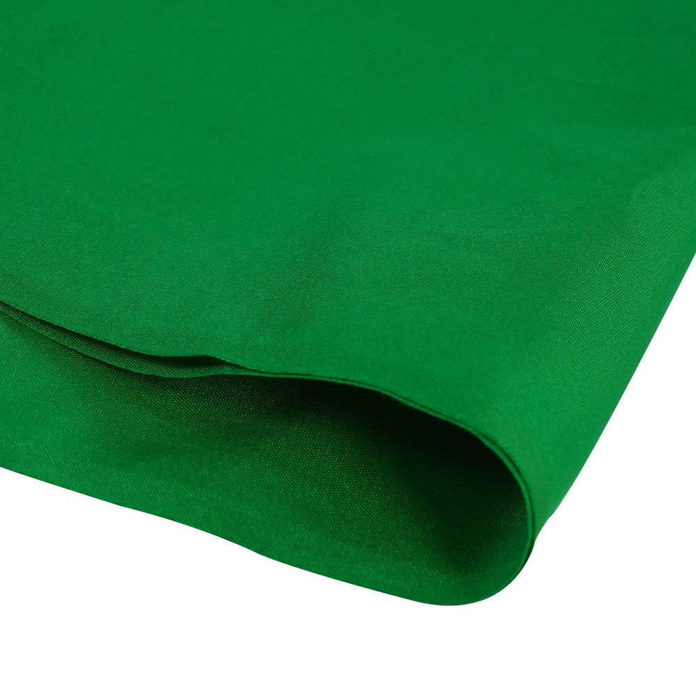 (Pre Cut 2.75 Mtr Piece) Green Color Plain Blended Silk Fabric