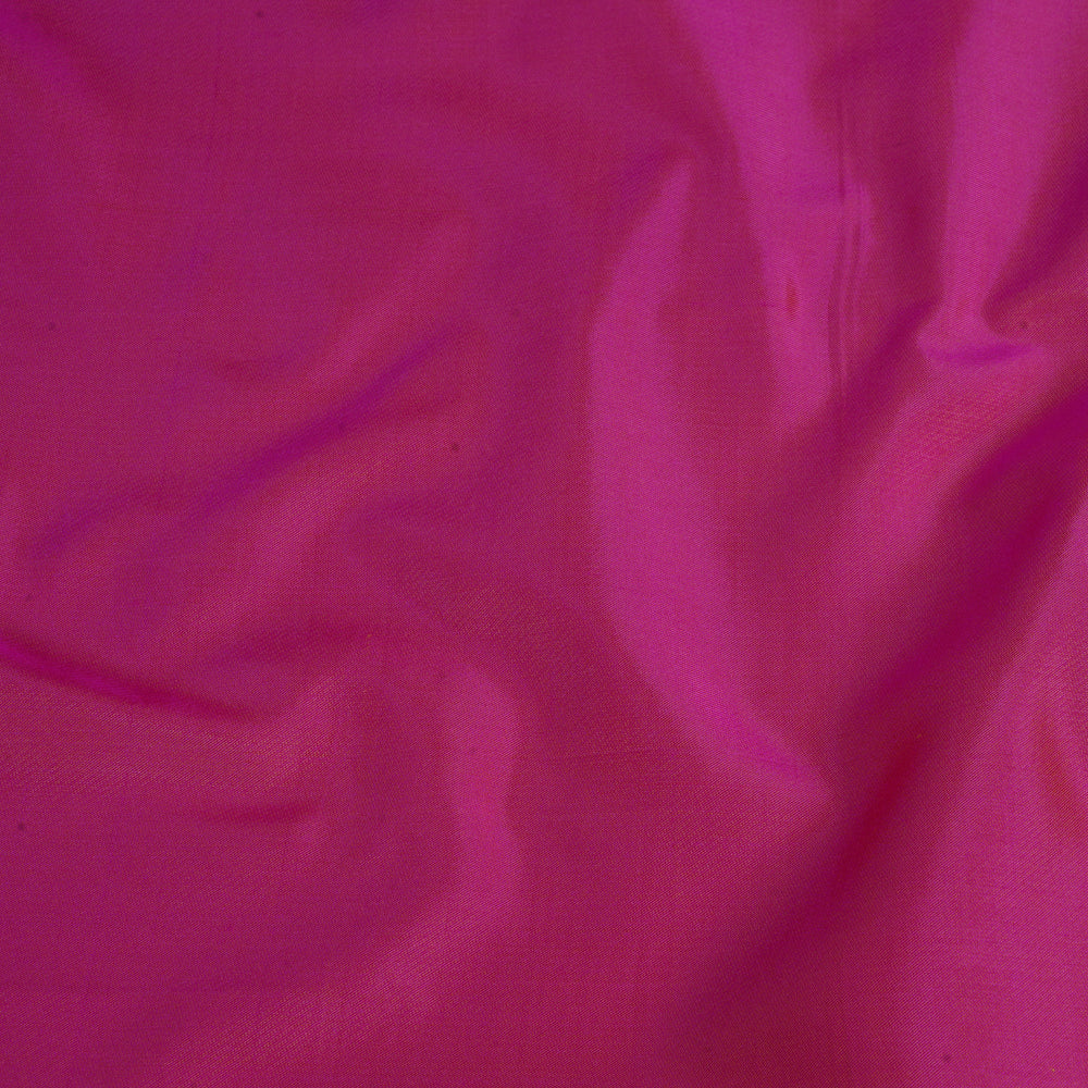 (Pre Cut 3.65 Mtr Piece) Pink-Mustard Color Satin Silk Fabric