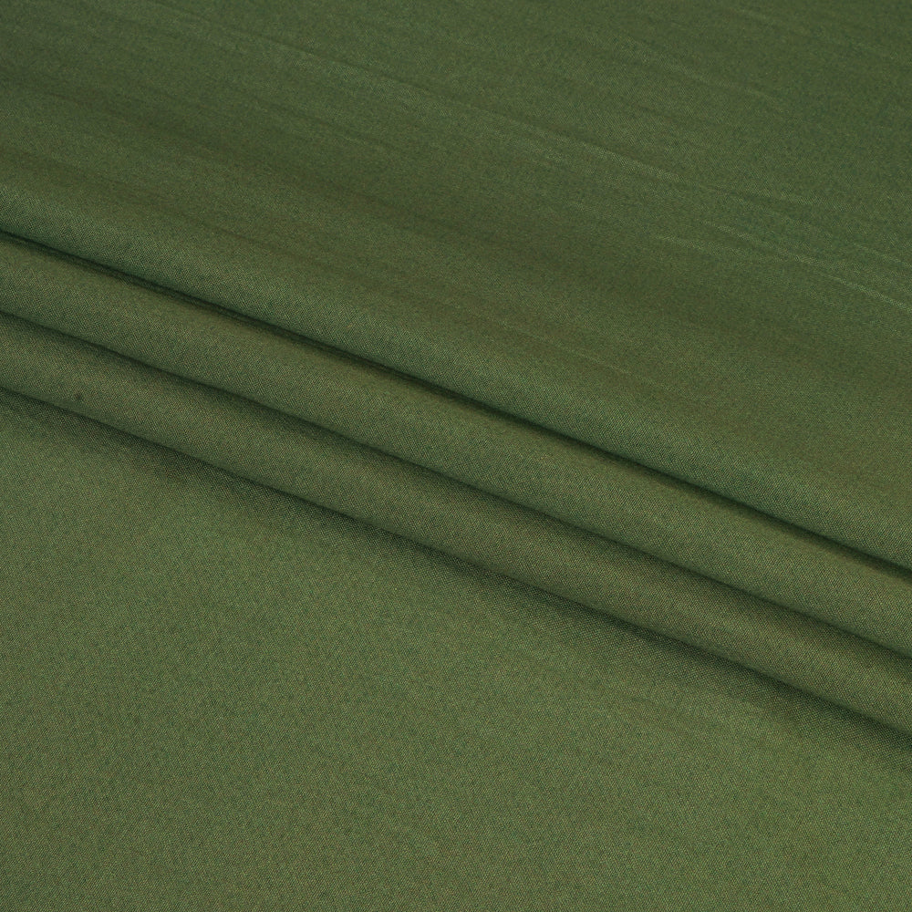 (Pre Cut 1.60 Mtr Piece) Pistachio Color Digital Printed Bemberg Modal Fabric