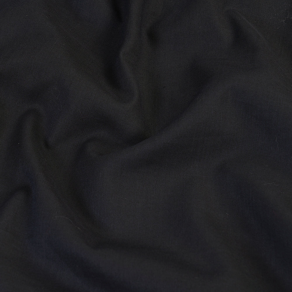 (Pre Cut 2.95 Mtr Piece) Black Color 80's Cotton Voile Fabric