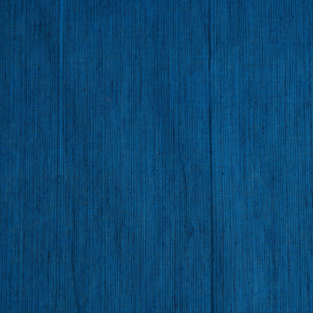 (Pre Cut 4 Mtr Piece) Blue Color Handloom Muslin Cotton Fabric