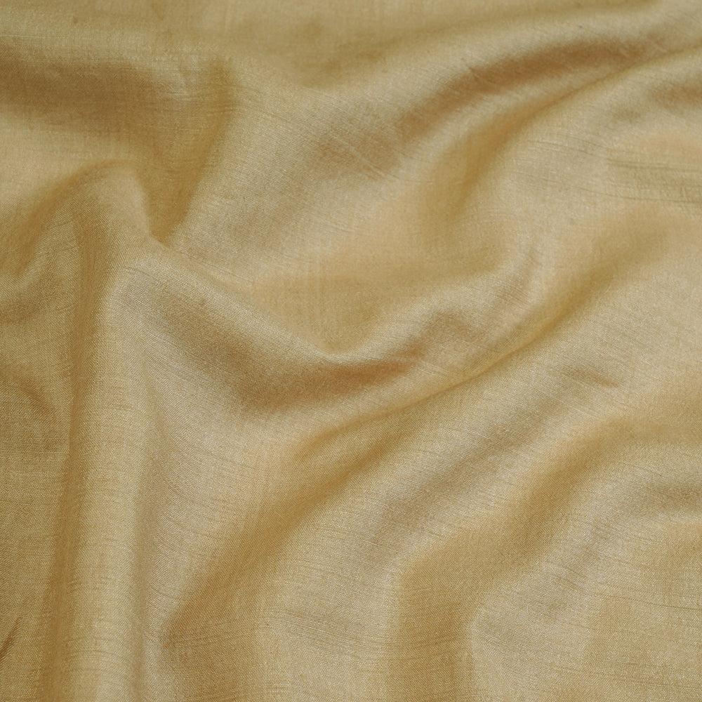 (Pre Cut 3 Mtr Piece) Beige Color Handloom Cotton Fabric