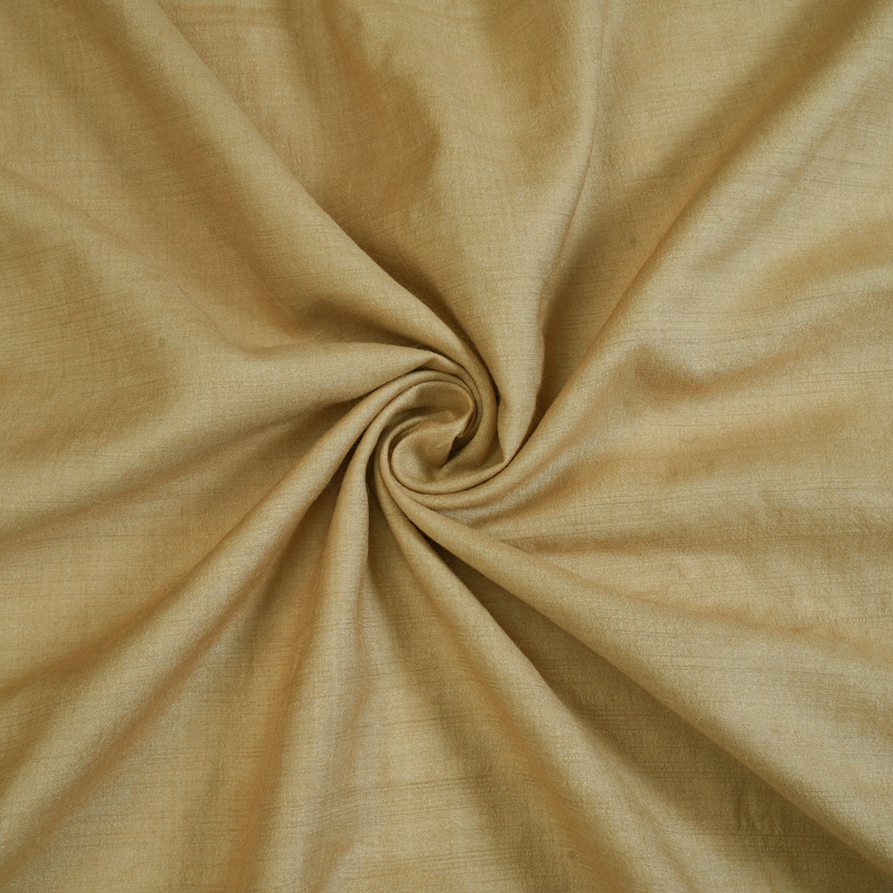 (Pre Cut 3 Mtr Piece) Beige Color Handloom Cotton Fabric