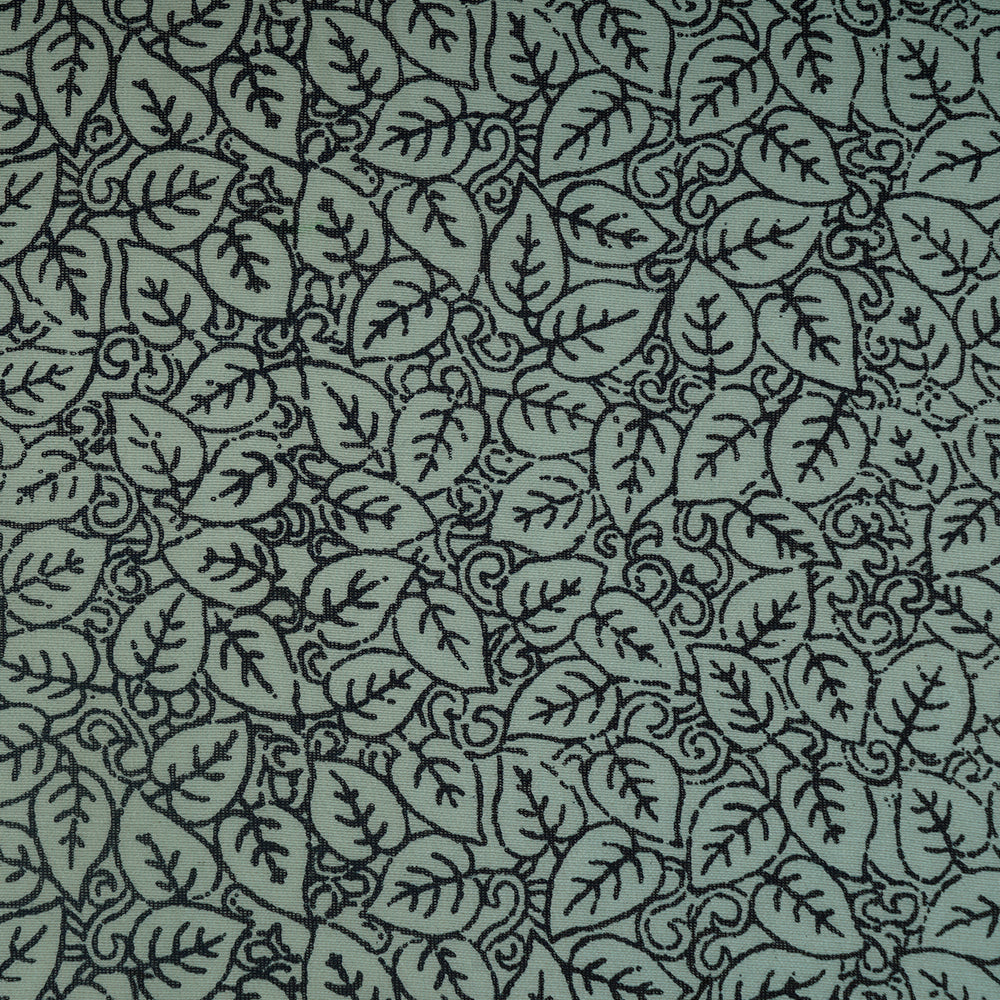 (Pre-Cut 2.10 Mtr ) Light Blue Color Printed Chanderi Fabric