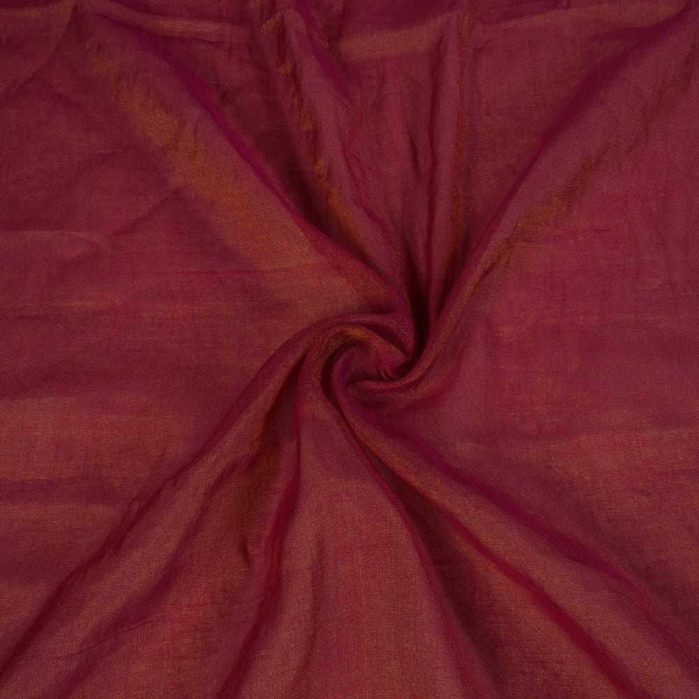 (Pre Cut 1.50 Mtr Piece) Pink Color Tissue Chanderi Fabric
