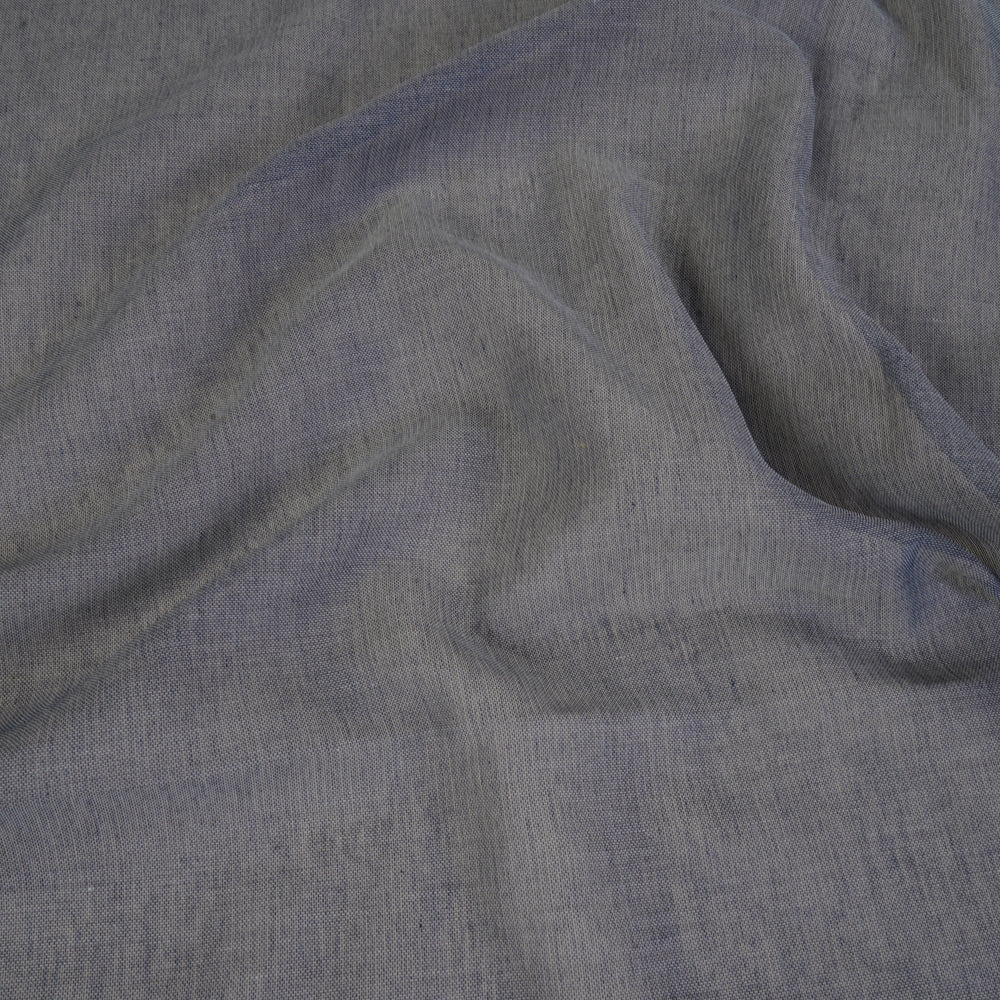 (Pre Cut 1.55 Mtr Piece) Blue Color Cotton Denim Fabric