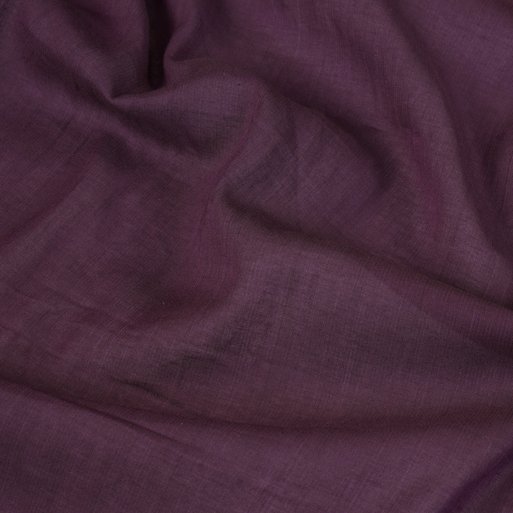 (Pre Cut 4 Mtr Piece) Purple Color Viscose Terry Voile Fabric