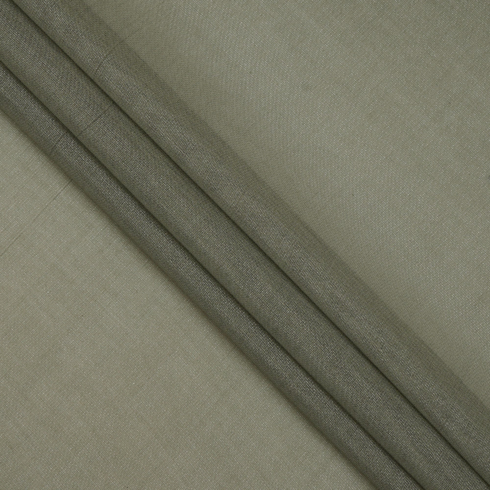 (Pre-Cut 3.55 Mtr ) Grey Color Tissue Chanderi Fabric