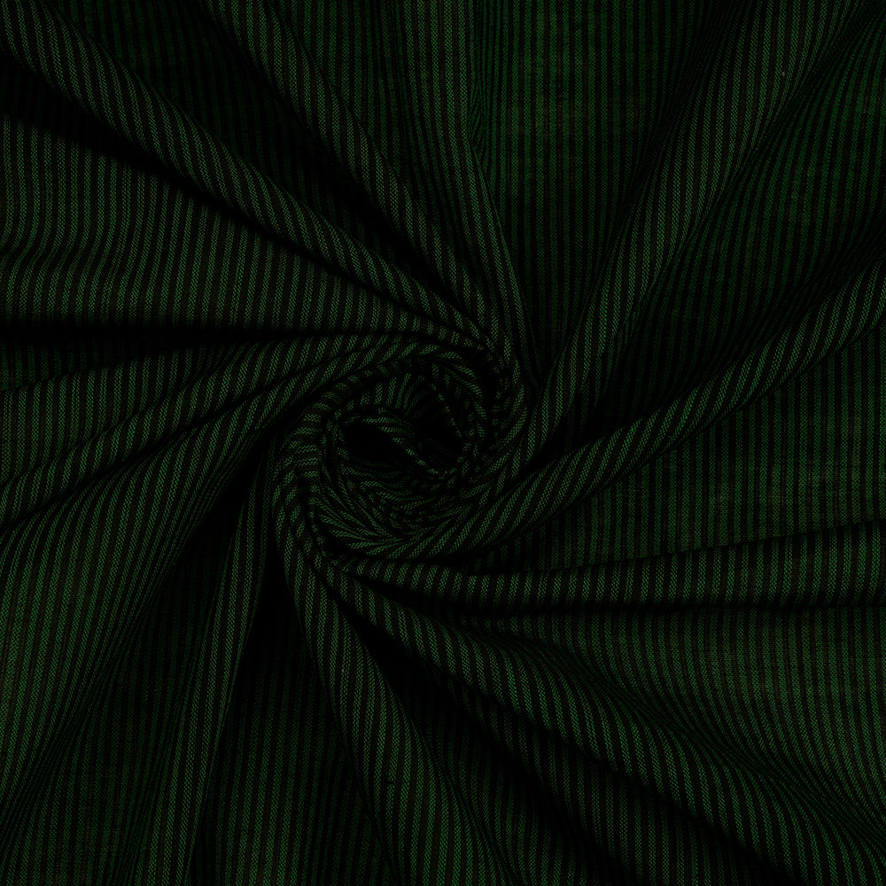 (Pre-Cut 3.25 Mtr ) Green Color Mangalgiri Cotton Fabric