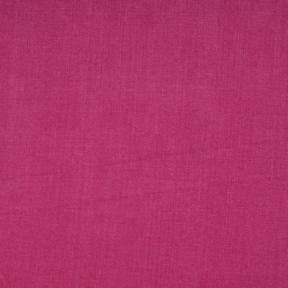 (Pre-Cut 4.20 Mtr ) Magenta Color Tussar Cotton Fabric