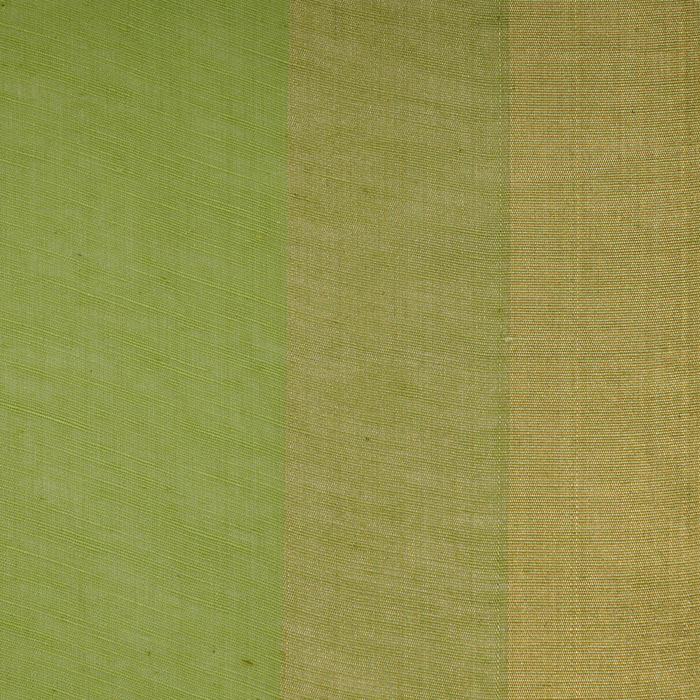 (Pre-Cut 4 Mtr ) Light Green Color Noile Silk Fabric