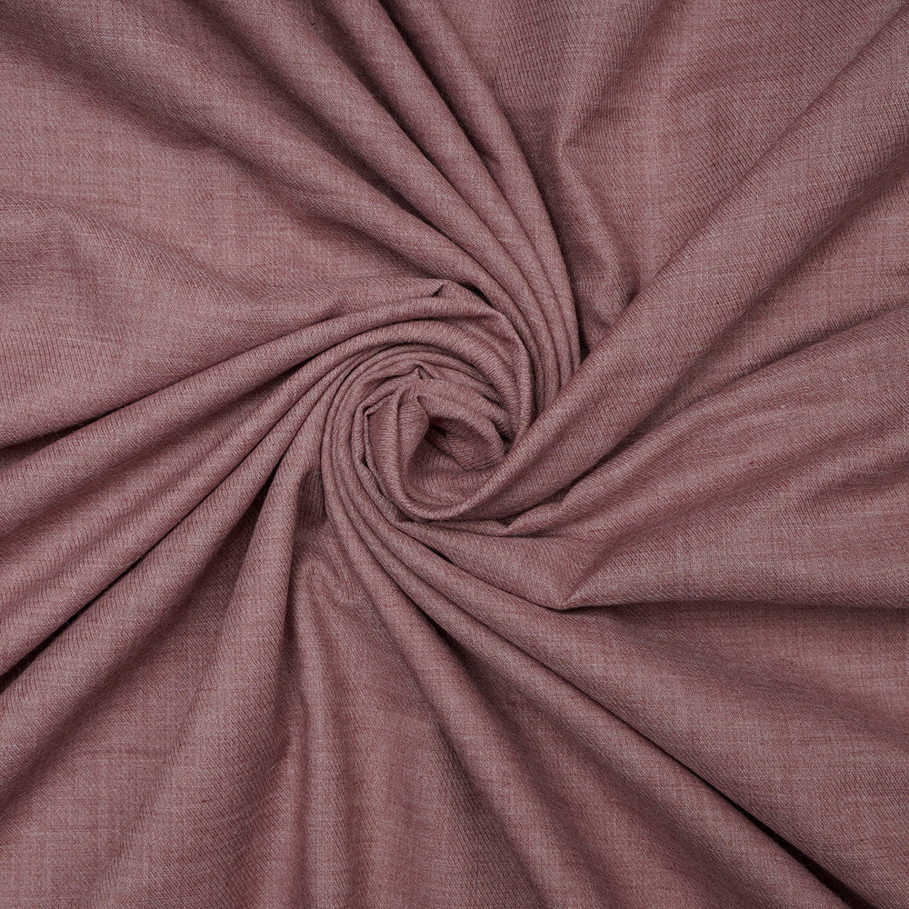 (Pre-Cut 1.65 Mtr) Soft Pink Color Wool Cotton Fabric