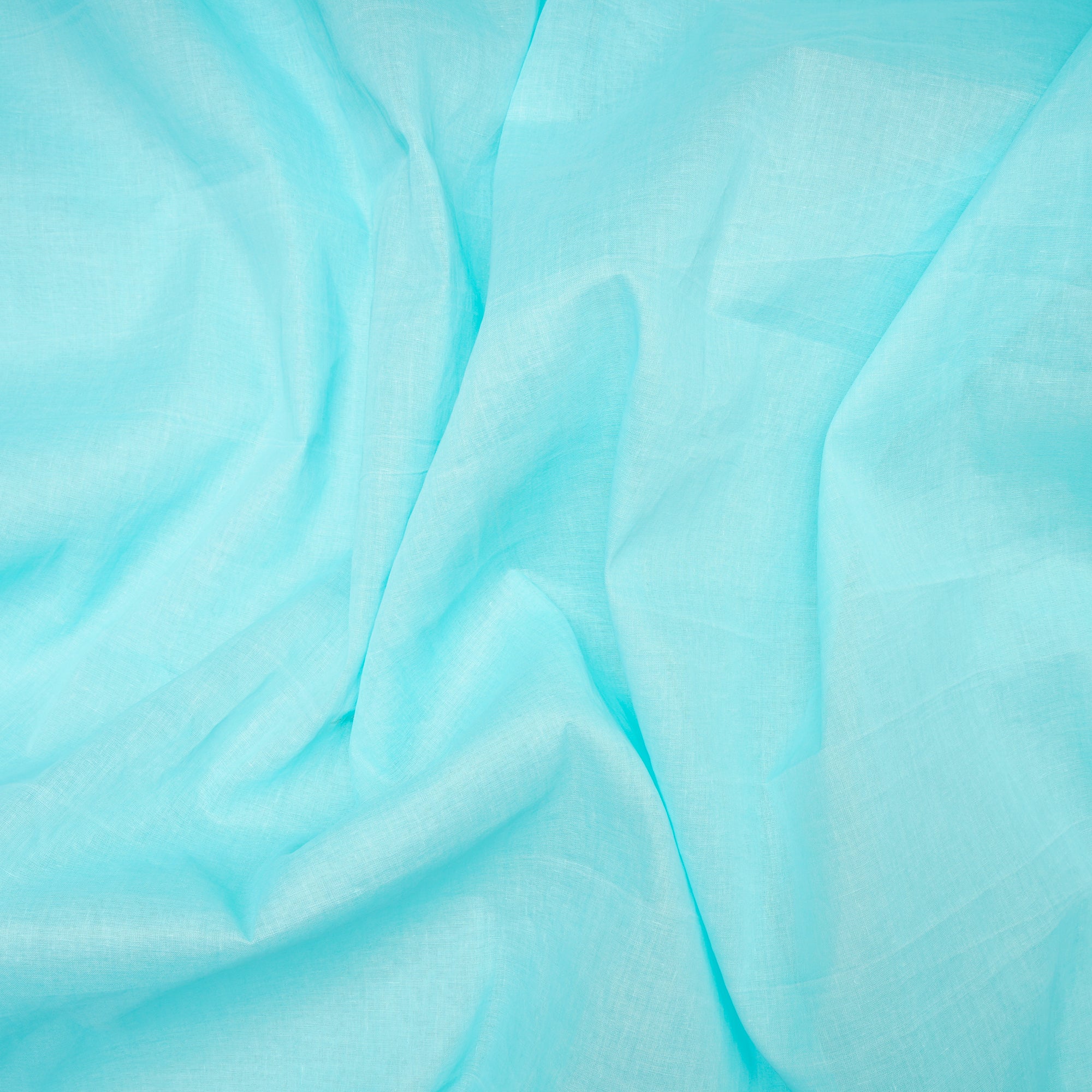 (Pre Cut 2.40 Mtr )Light Blue Cotton Organdy Fabric