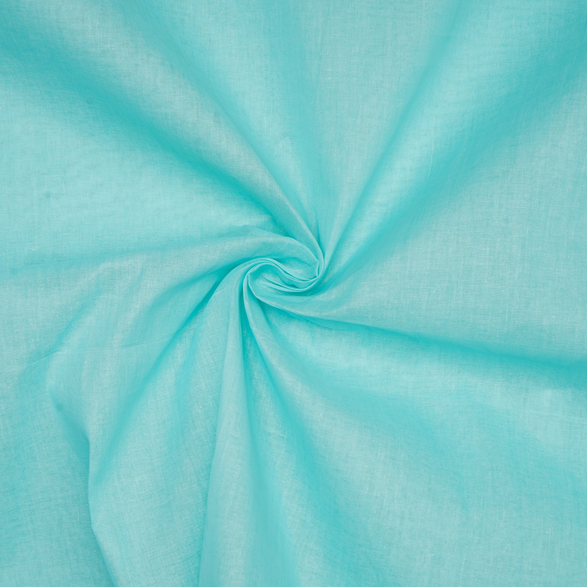 (Pre-Cut 3.00 Mtr) Light Blue Color Cotton Organdy Fabric