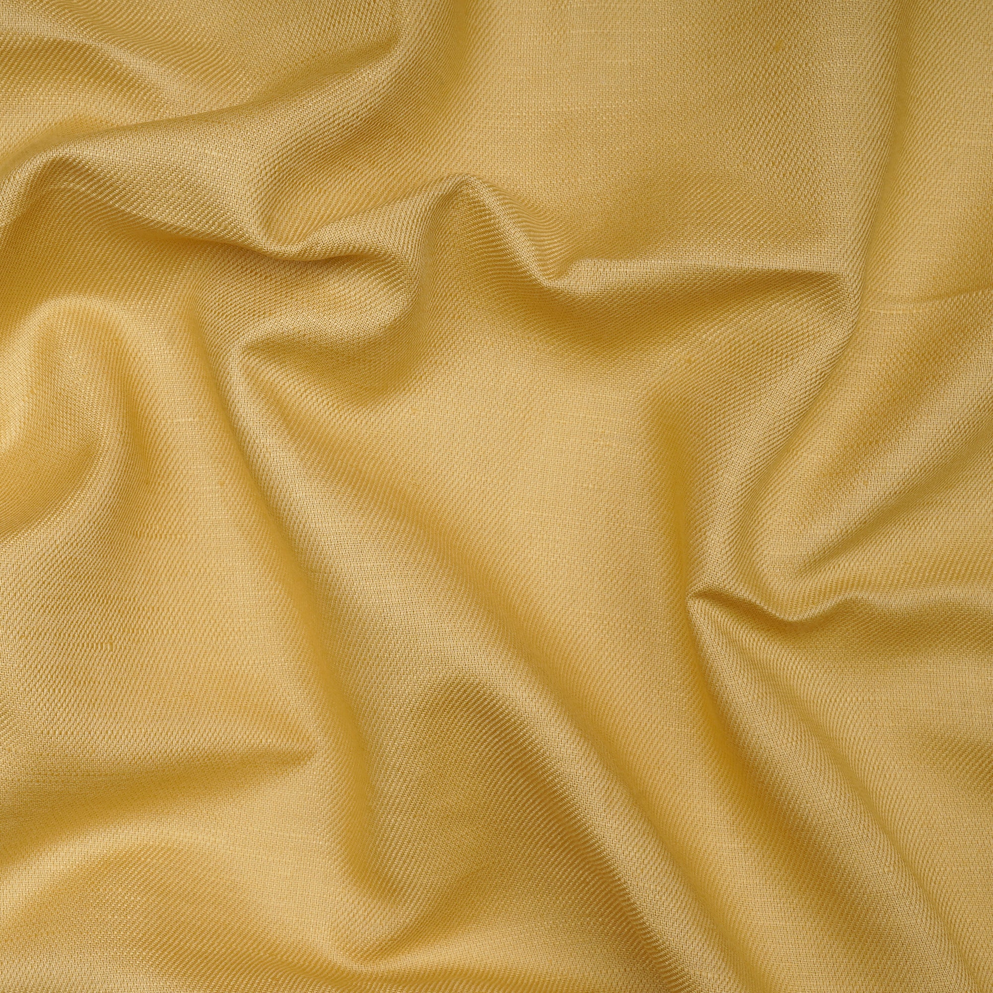 (Pre- Cut 1 Mtr) Gold Color Cotton Linen Fabric