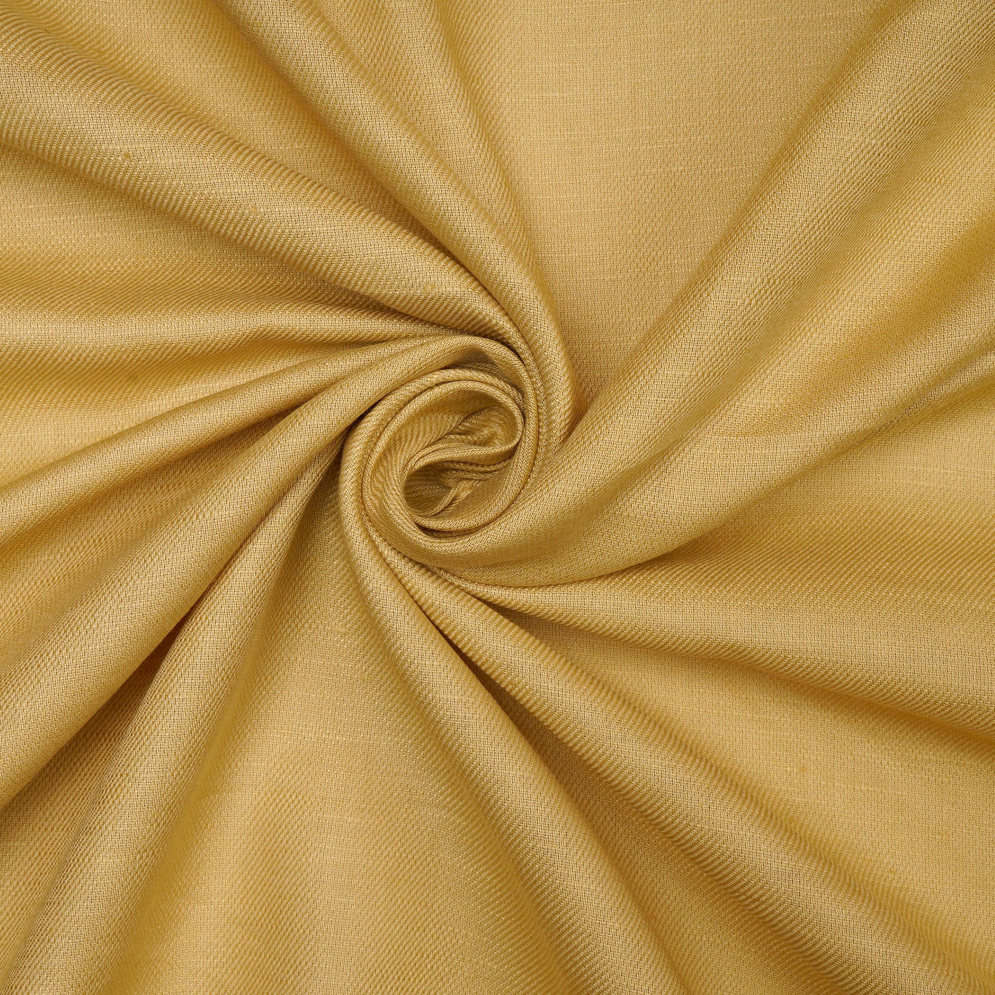 (Pre- Cut 1 Mtr) Gold Color Cotton Linen Fabric