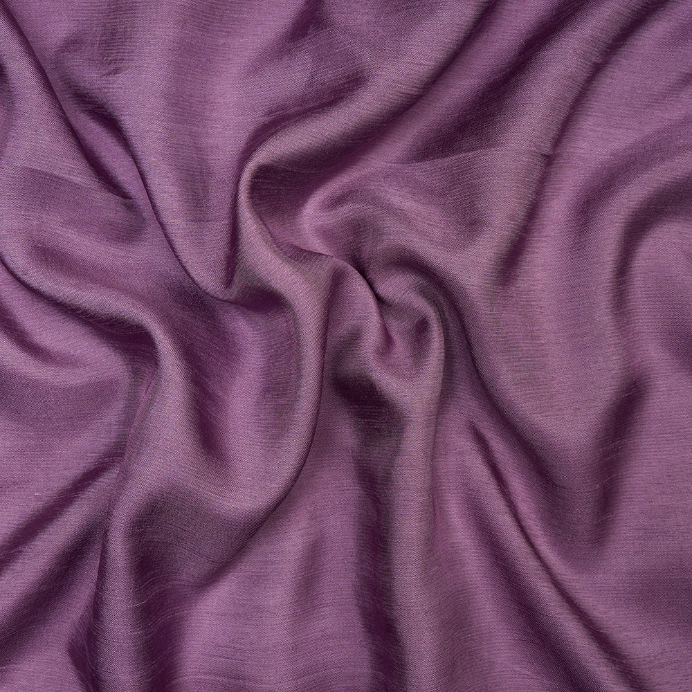 (Pre-Cut 3.50 Mtr) Purple Color Viscose Fabric