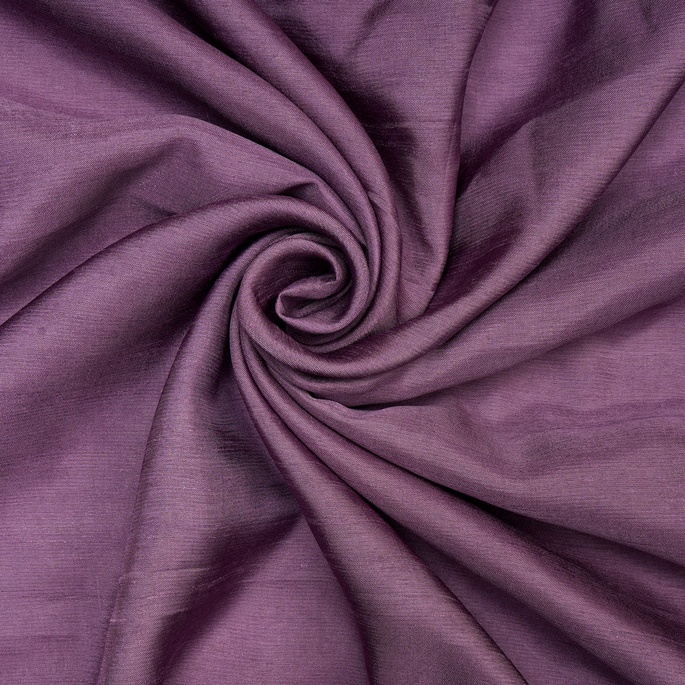(Pre-Cut 3.50 Mtr) Purple Color Viscose Fabric