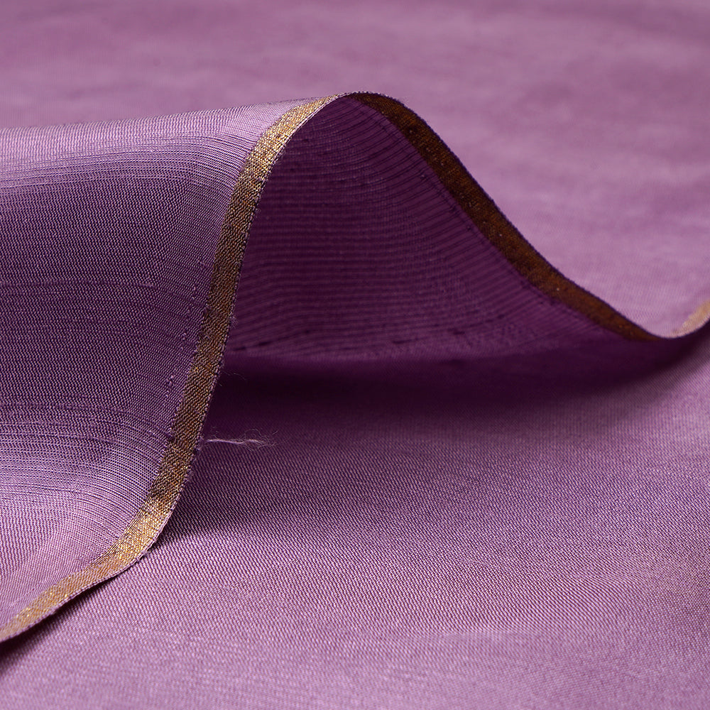 (Pre-Cut 3.50 Mtr) Purple Color Viscose Fabric