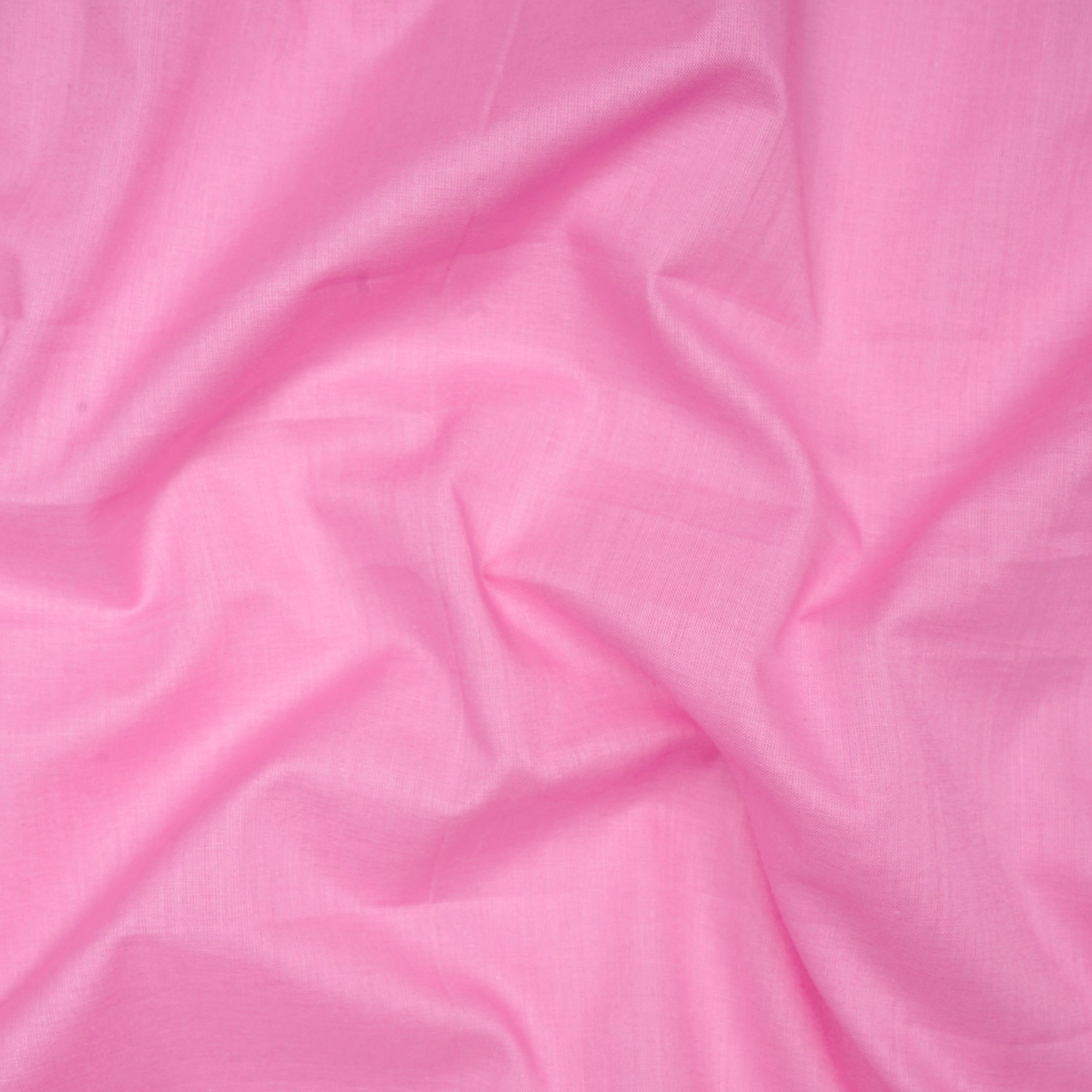 (Pre-Cut 5.00 Mtr) Pink Color Mill Dyed Cotton Cambric Fabric