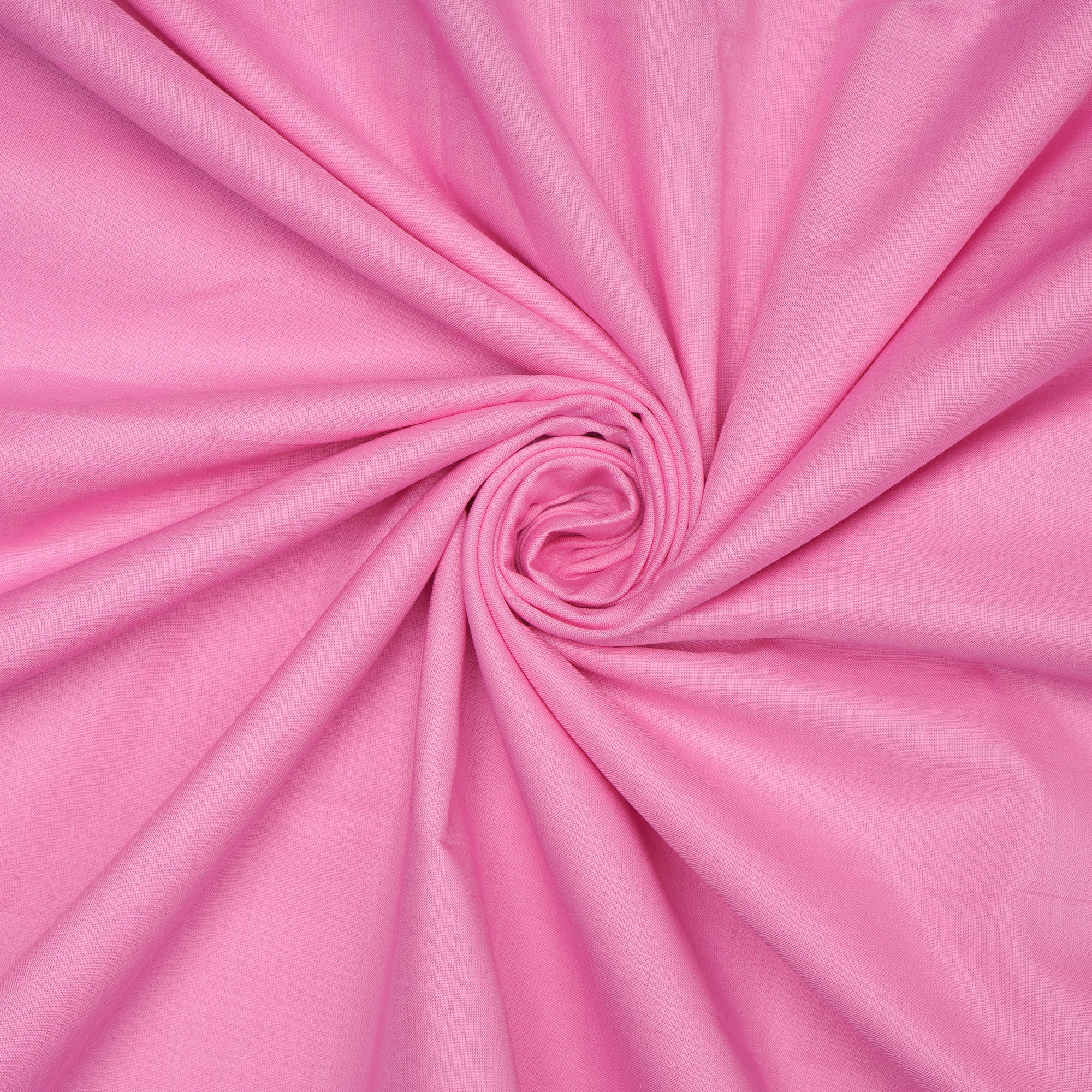 (Pre-Cut 5.00 Mtr) Pink Color Mill Dyed Cotton Cambric Fabric