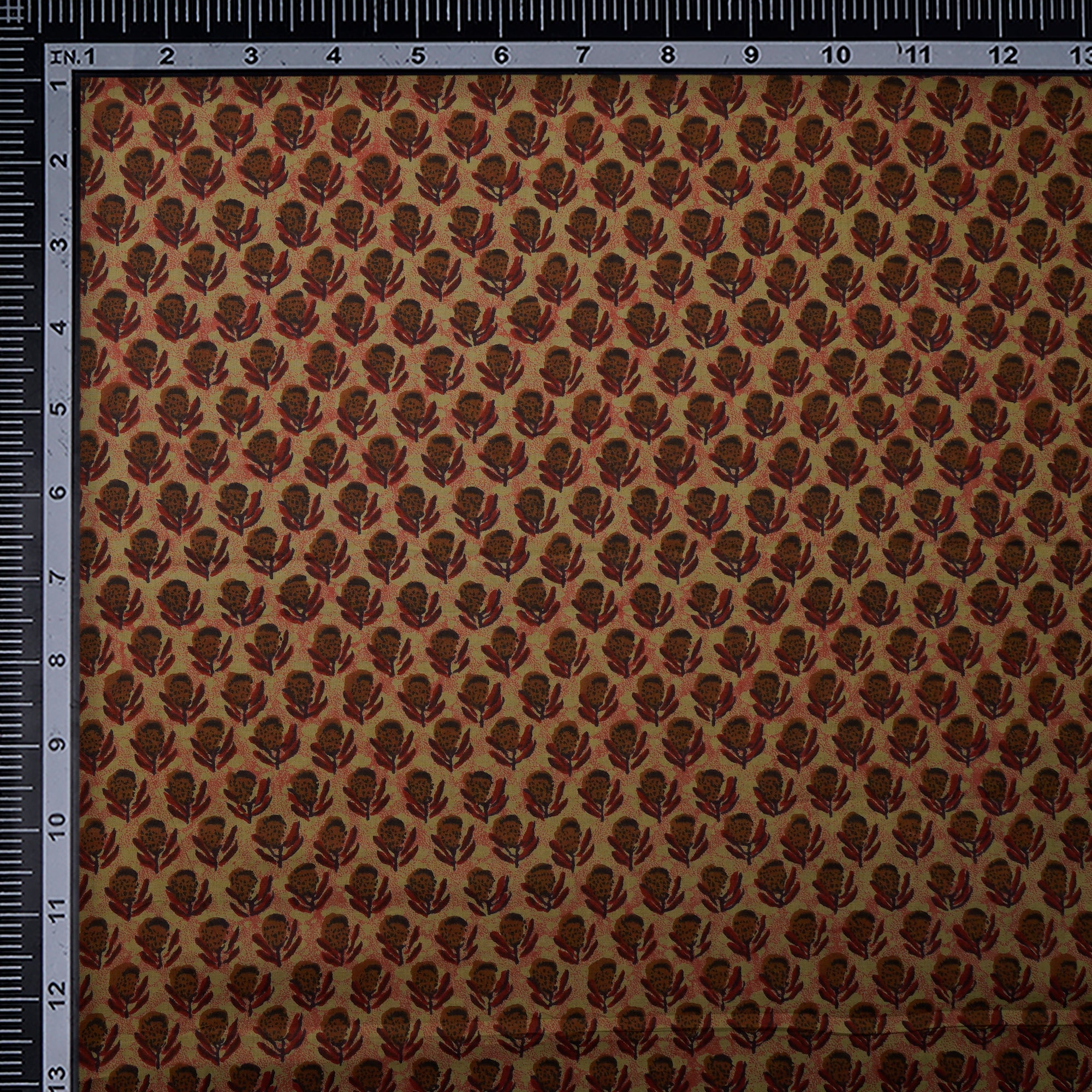 (Pre Cut 2.00 Mtr )Multi Hand Block Printed Cotton Fabric
