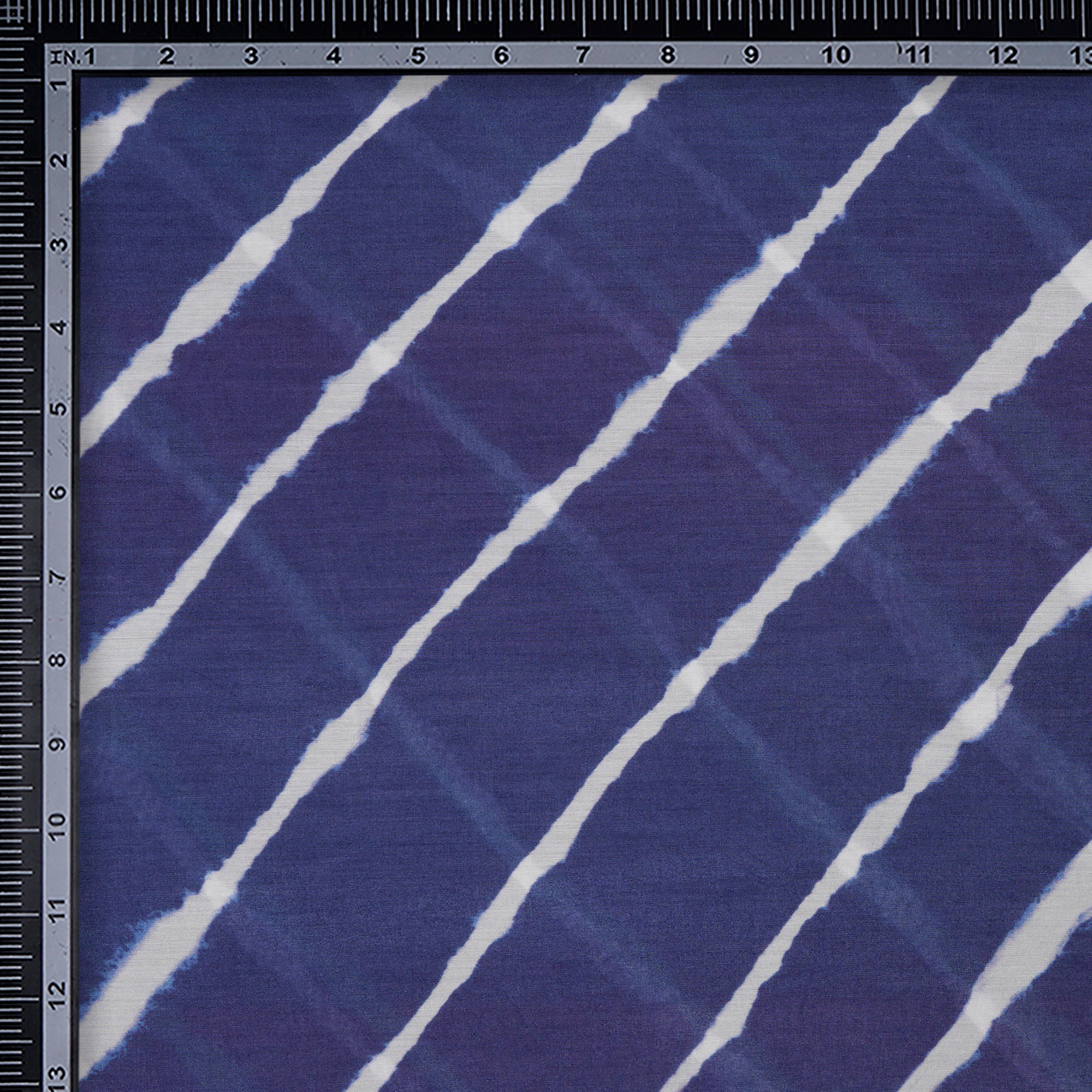 (Pre-Cut 4.20 Mtr) Blue Digital Printed Viscose Fabric