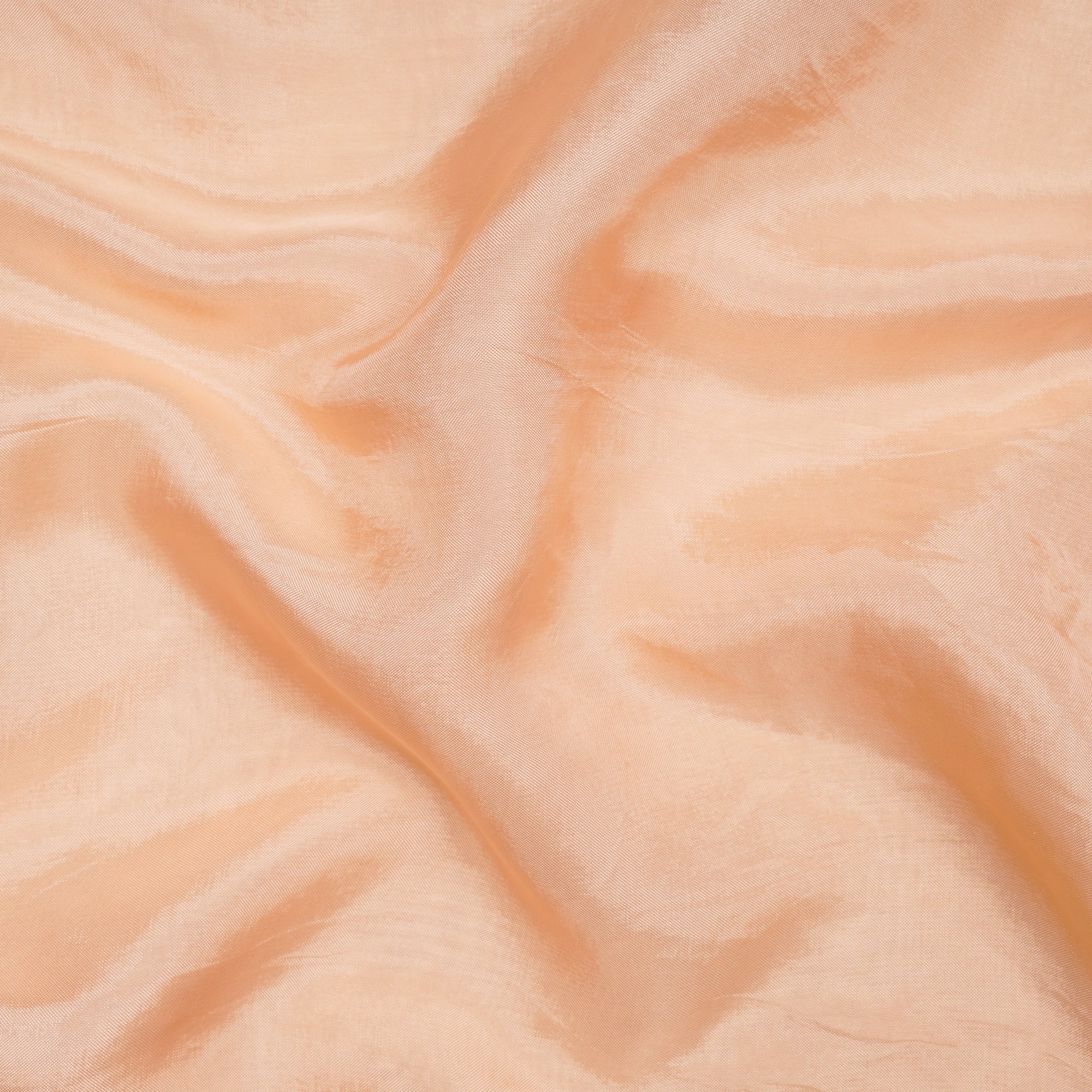 (Pre-Cut 2.25 Mtr) Peach Puff Color Piece Dyed Upada Fabric