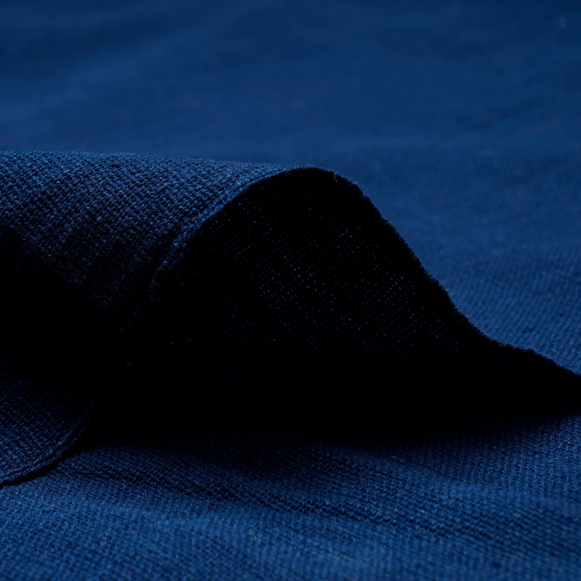 (Pre Cut 1.25 Mtr )Navy Blue Plain Khadi Fabric