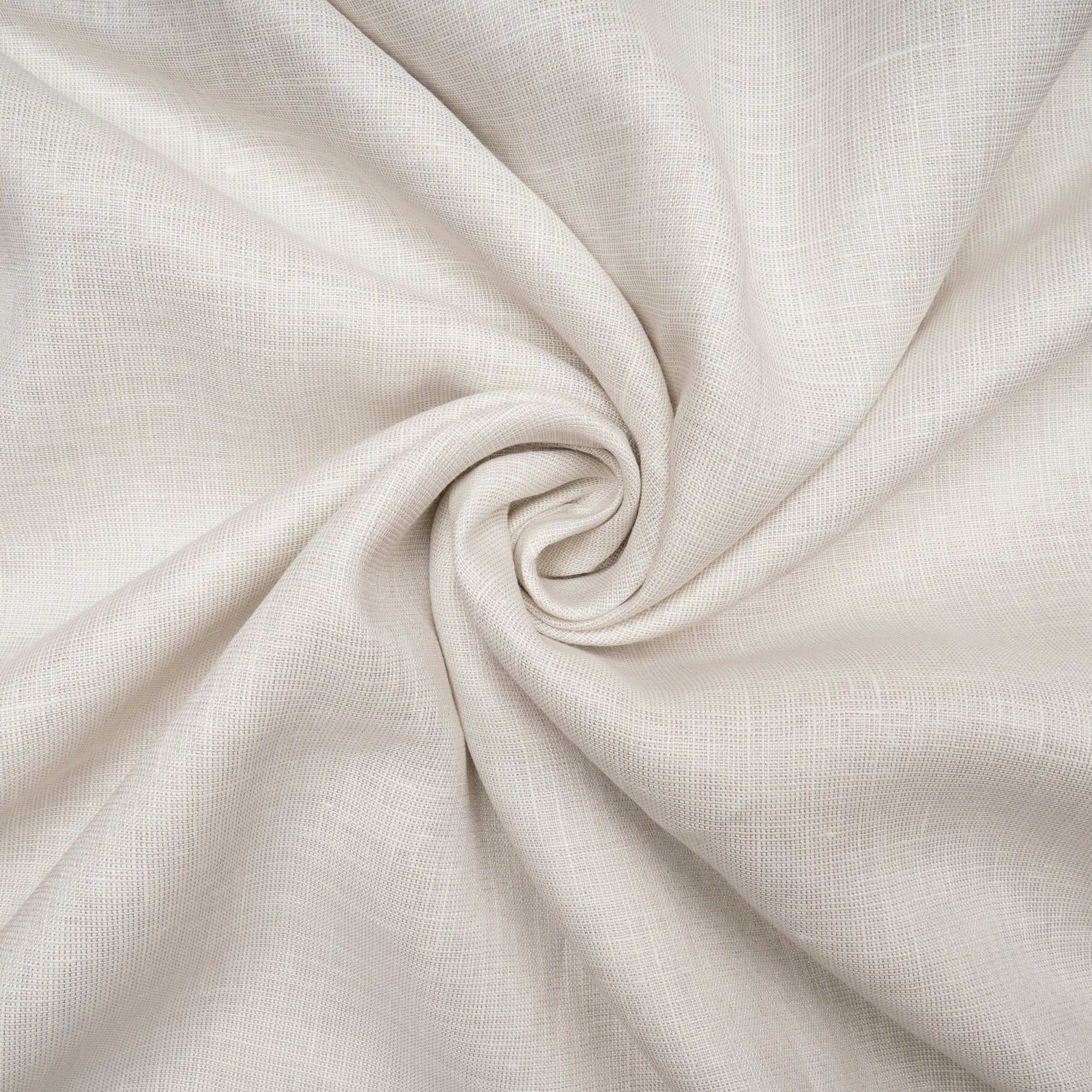 Silver Color Metallic Linen Fabric