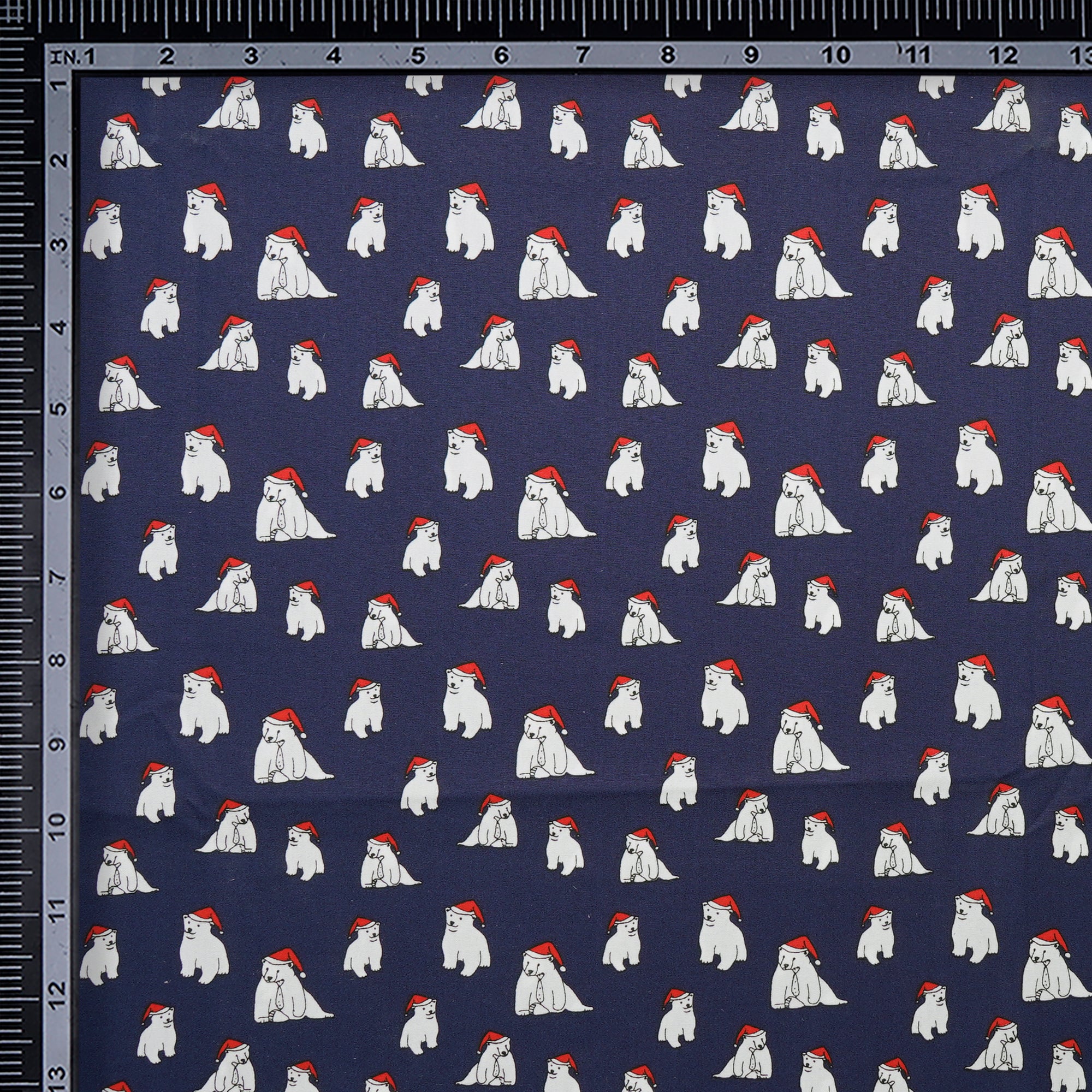 Dark Blue Animal Pattern Premium Cotton Printed Unstitched Men's Shirt Piece (58 Inches | 1.60 Meters)