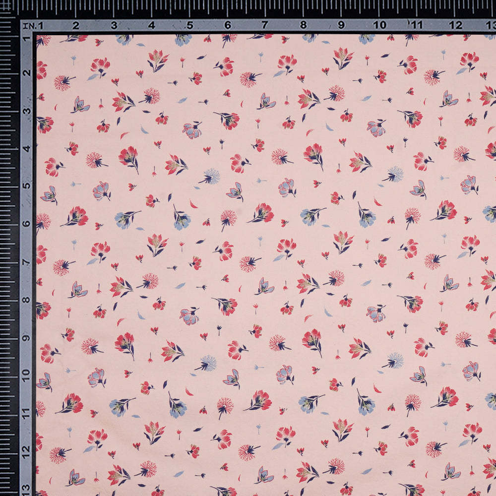 Blush Floral Motif Pattern Pure Cotton Unstitched Men's Shirt Piece (58 Inches | 1.60 Meters)