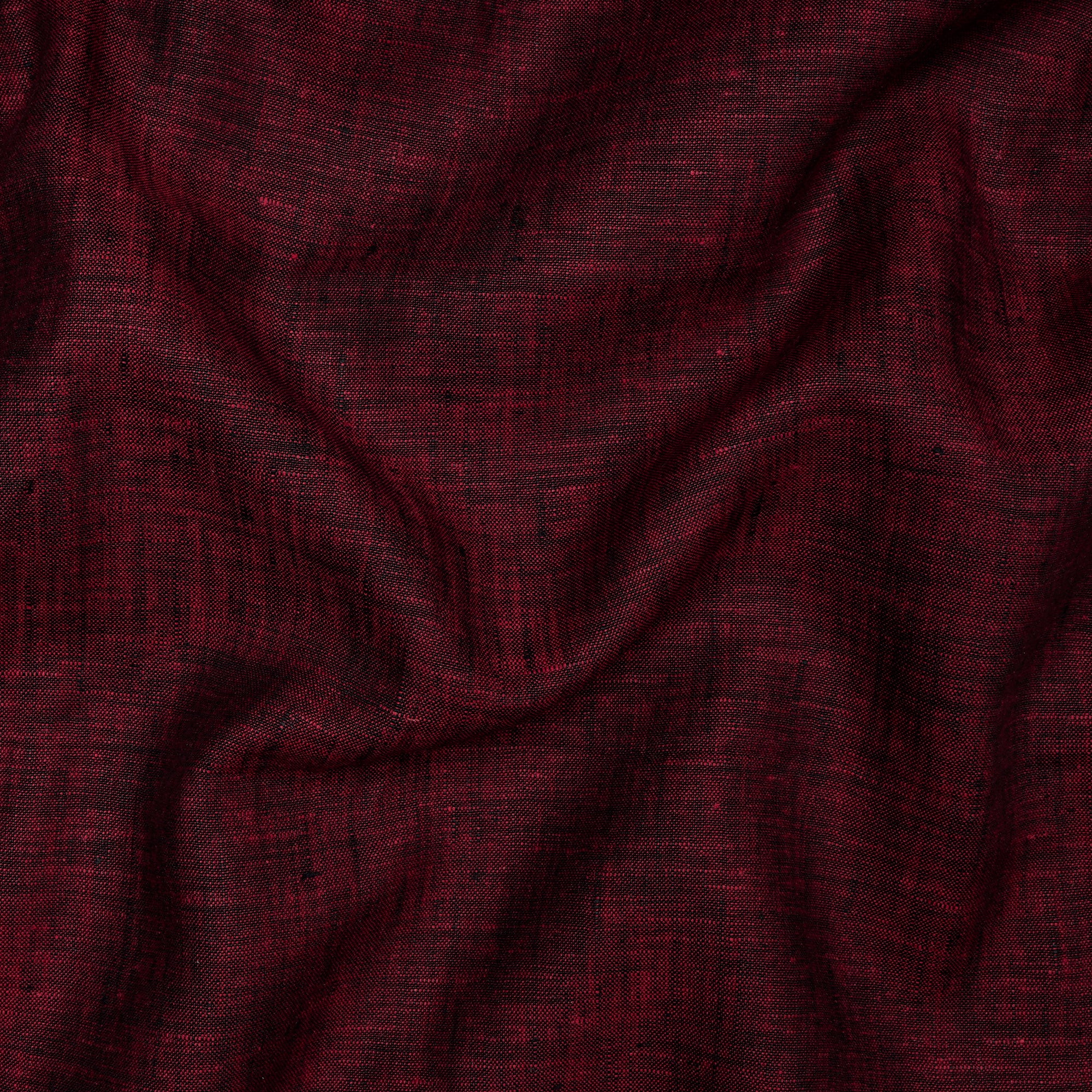 Maroon Premium Linen Unstitched Men's Shirt Piece (58 Inches | 1.60 Meters)