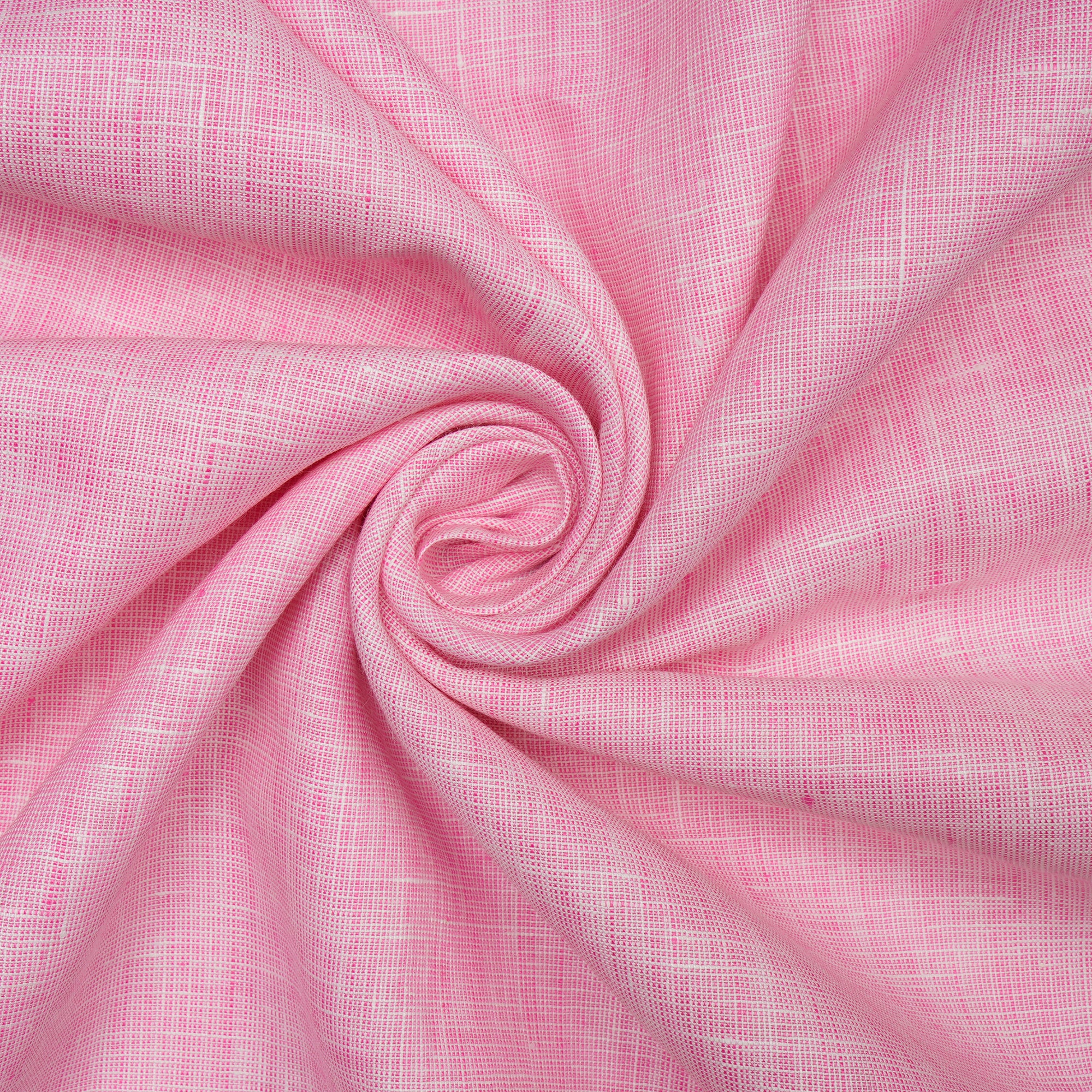 Baby Pink Premium Linen Unstitched Men's Shirt Piece (58 Inches | 1.60 Meters)
