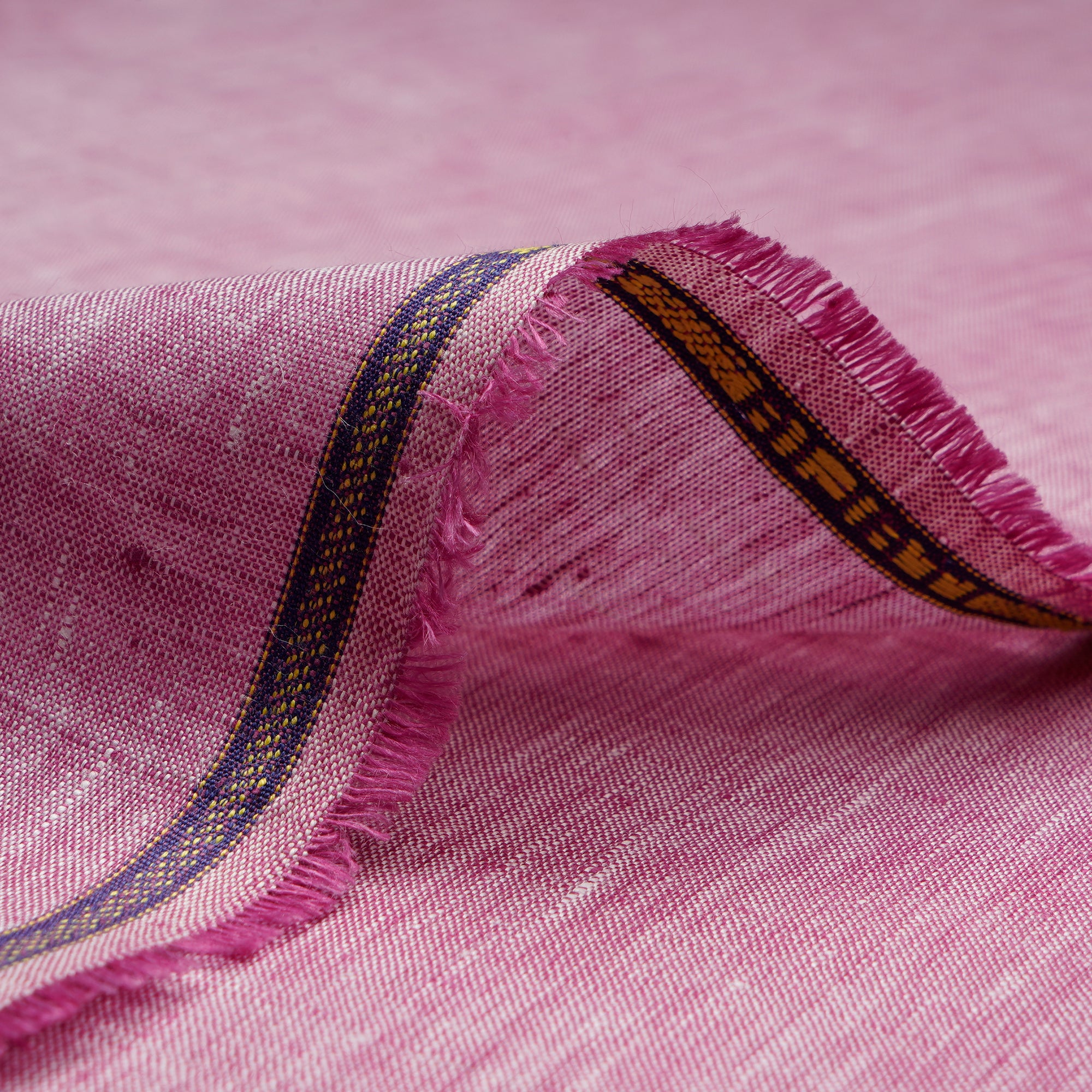 Pink Premium Linen Unstitched Men's Shirt Piece (58 Inches | 1.60 Meters)