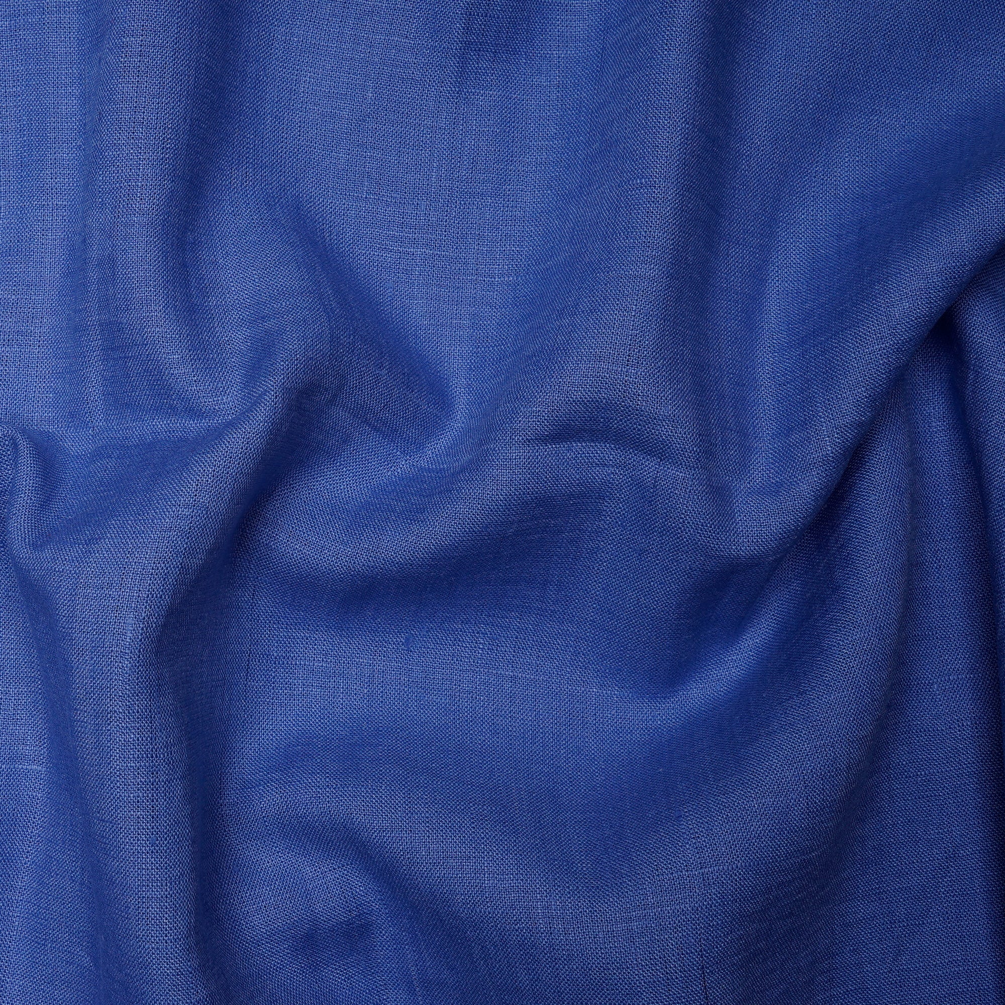 Blue Premium Linen Unstitched Men's Shirt Piece (58 Inches | 1.60 Meters)