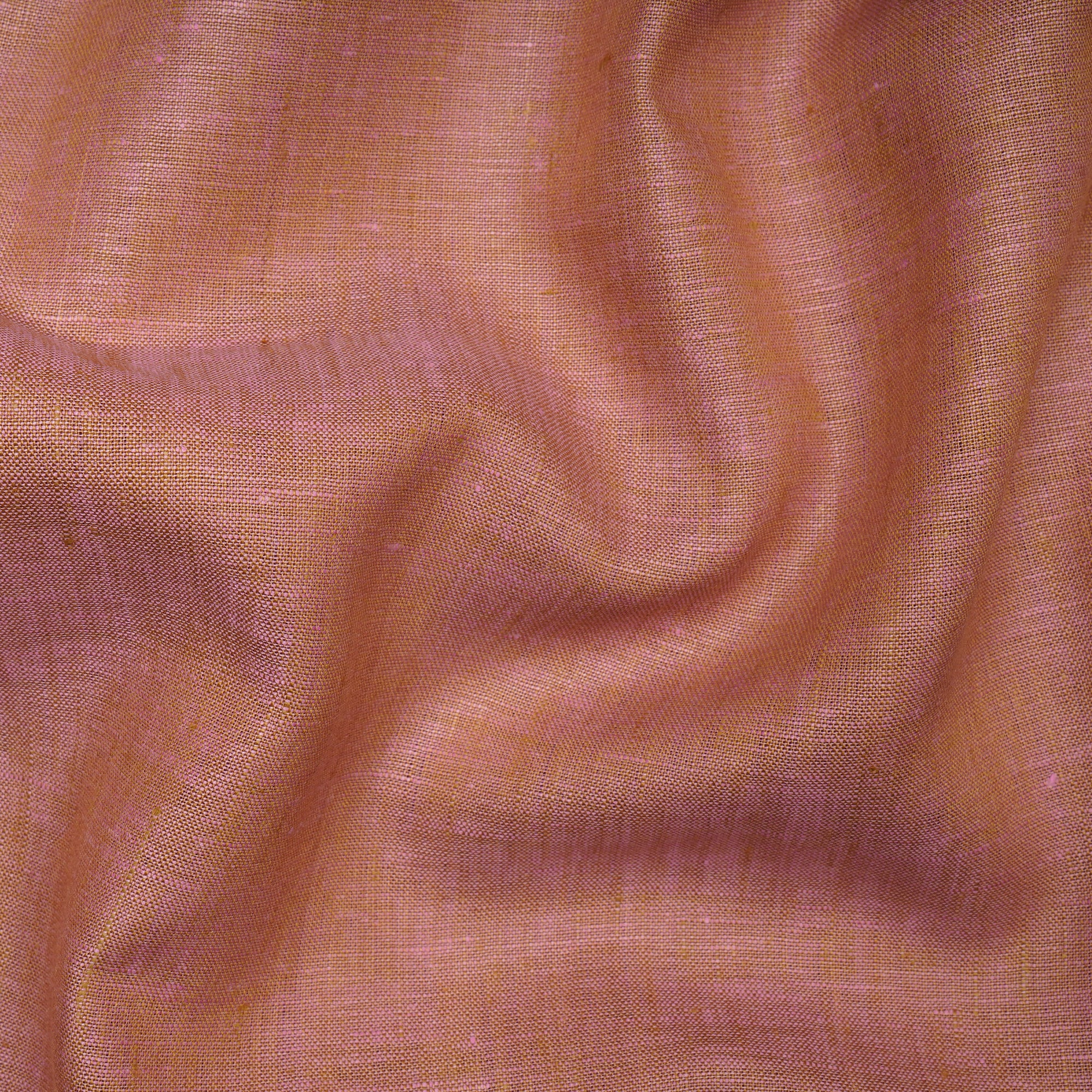 Peach Premium Linen Unstitched Men's Shirt Piece (58 Inches | 1.60 Meters)